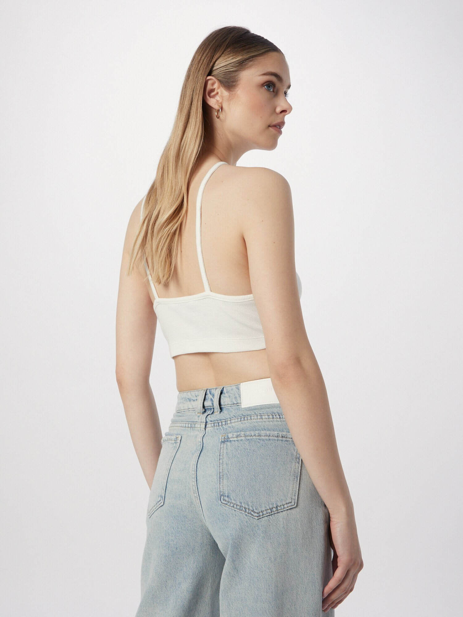 Calvin Klein Jeans Top svetlobéžová / svetlosivá - Pepit.sk