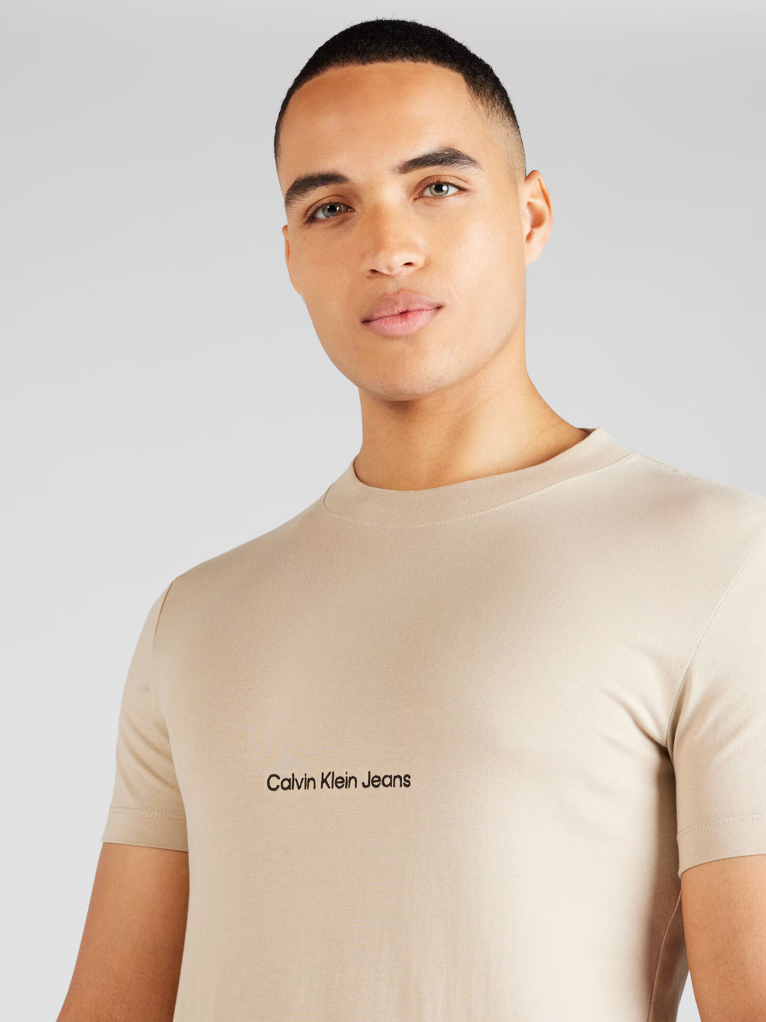 Calvin Klein Jeans Tričko béžová / čierna - Pepit.sk