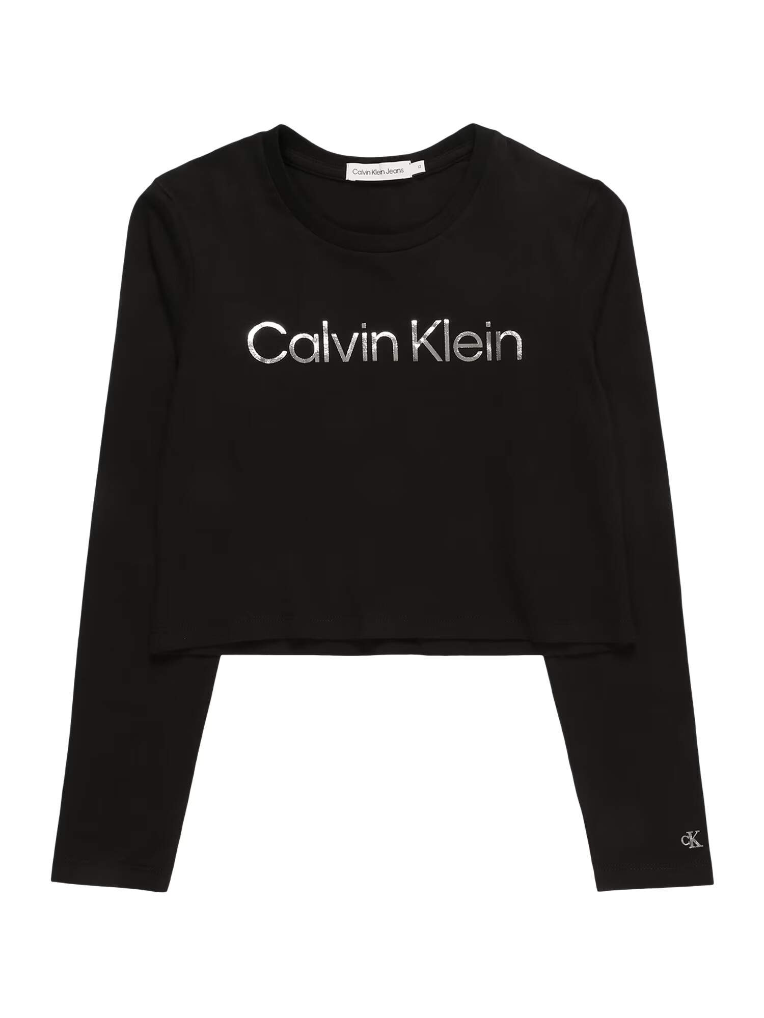 Calvin Klein Jeans Tričko čierna / strieborná - Pepit.sk