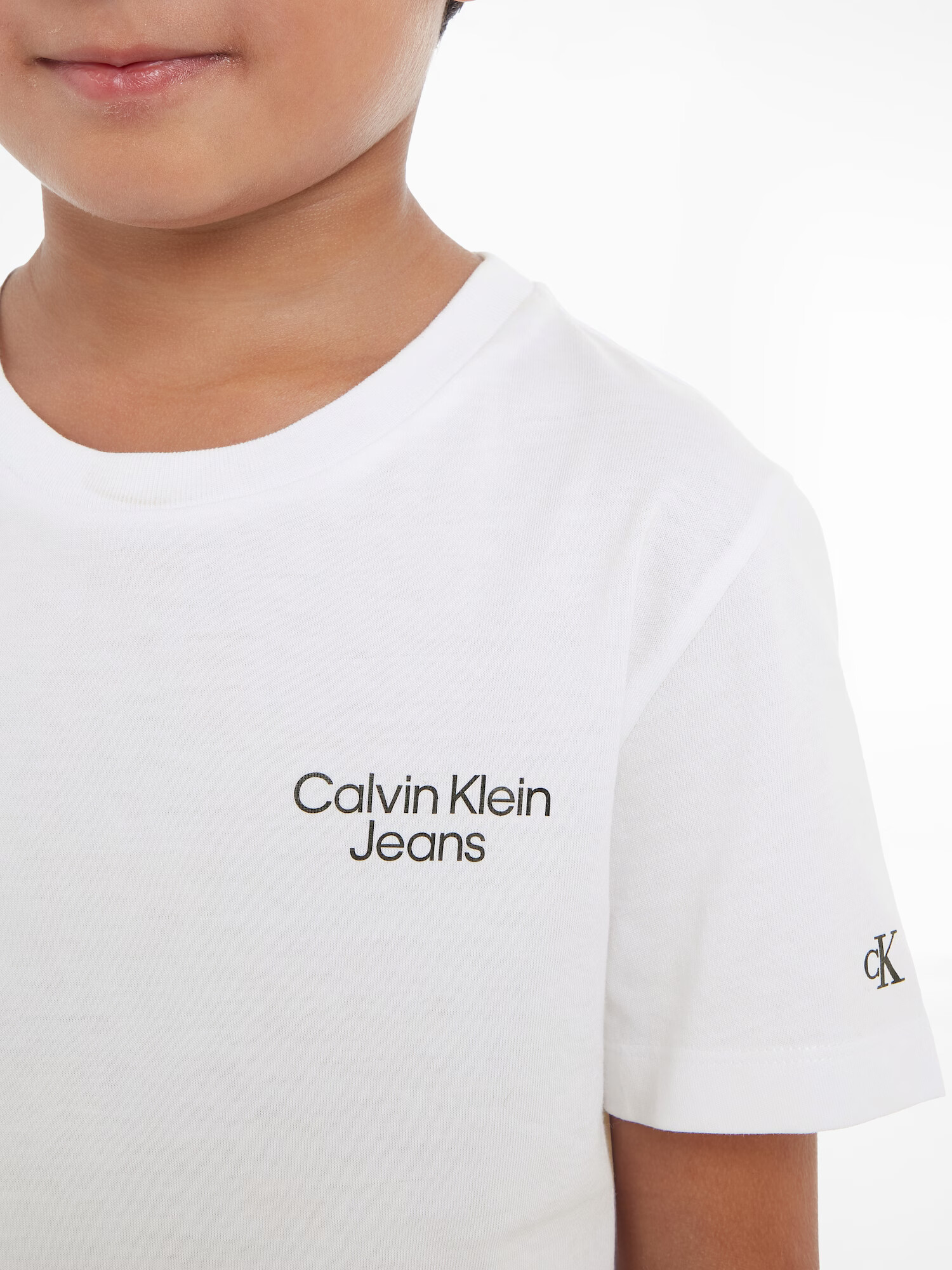 Calvin Klein Jeans Tričko čierna / biela - Pepit.sk