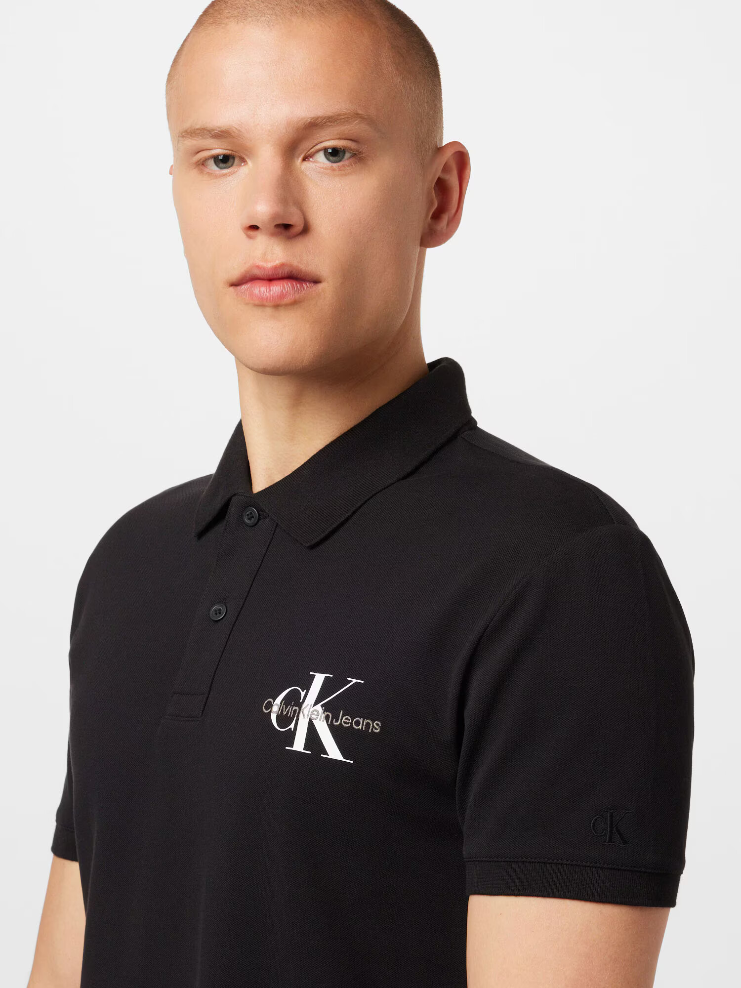 Calvin Klein Jeans Tričko čierna / biela - Pepit.sk