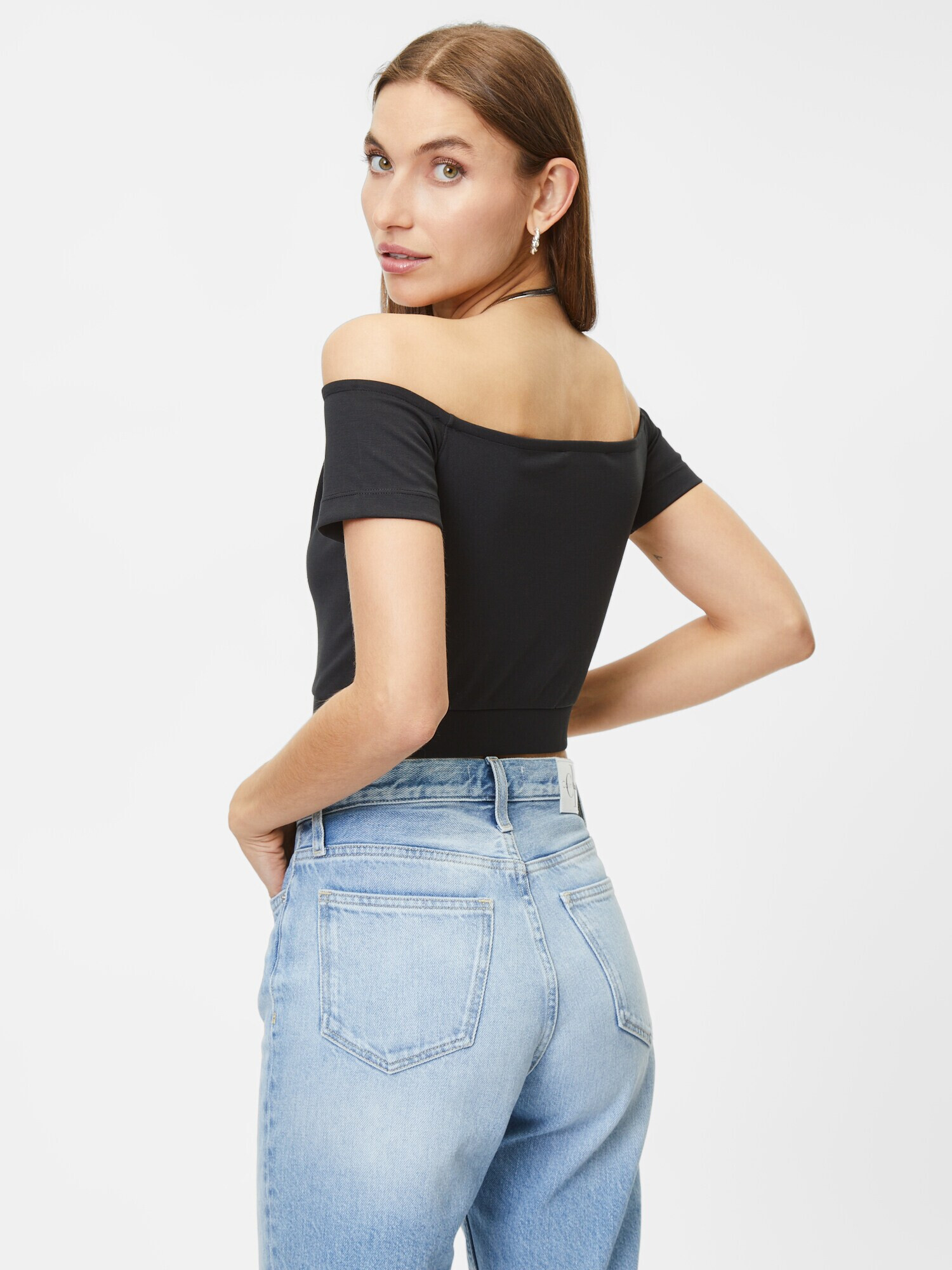 Calvin Klein Jeans Tričko čierna / biela - Pepit.sk