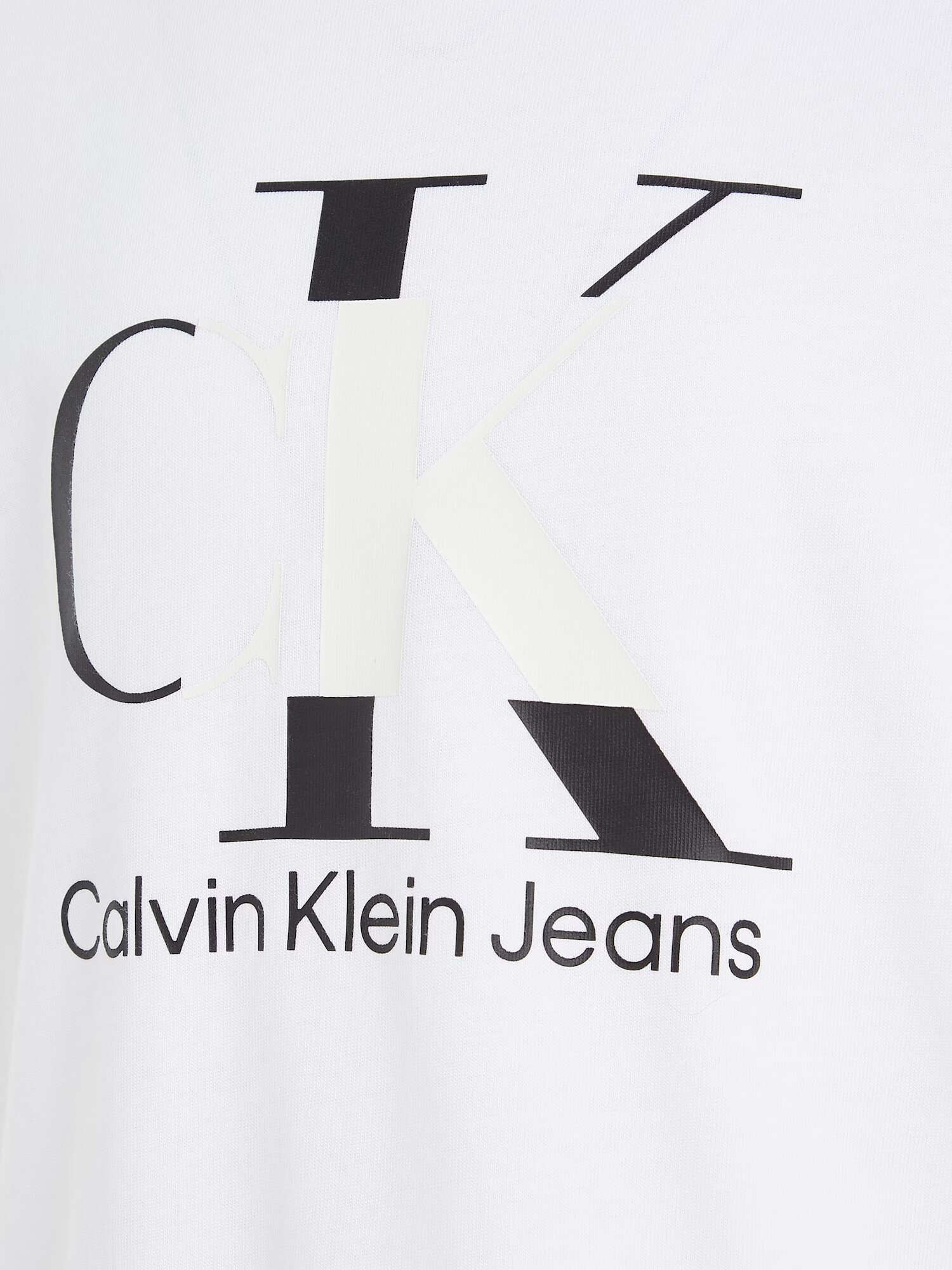 Calvin Klein Jeans Tričko čierna / biela - Pepit.sk