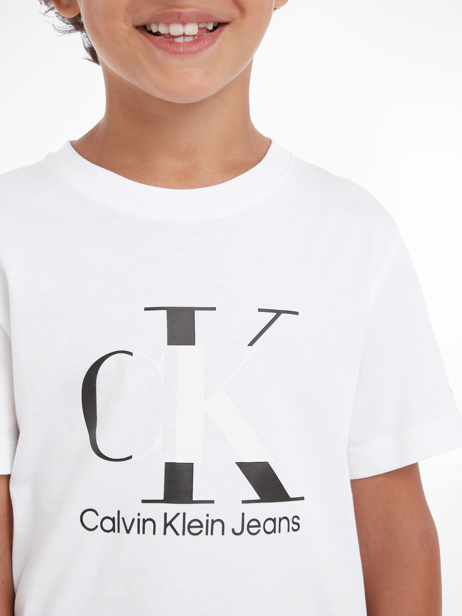 Calvin Klein Jeans Tričko čierna / biela - Pepit.sk