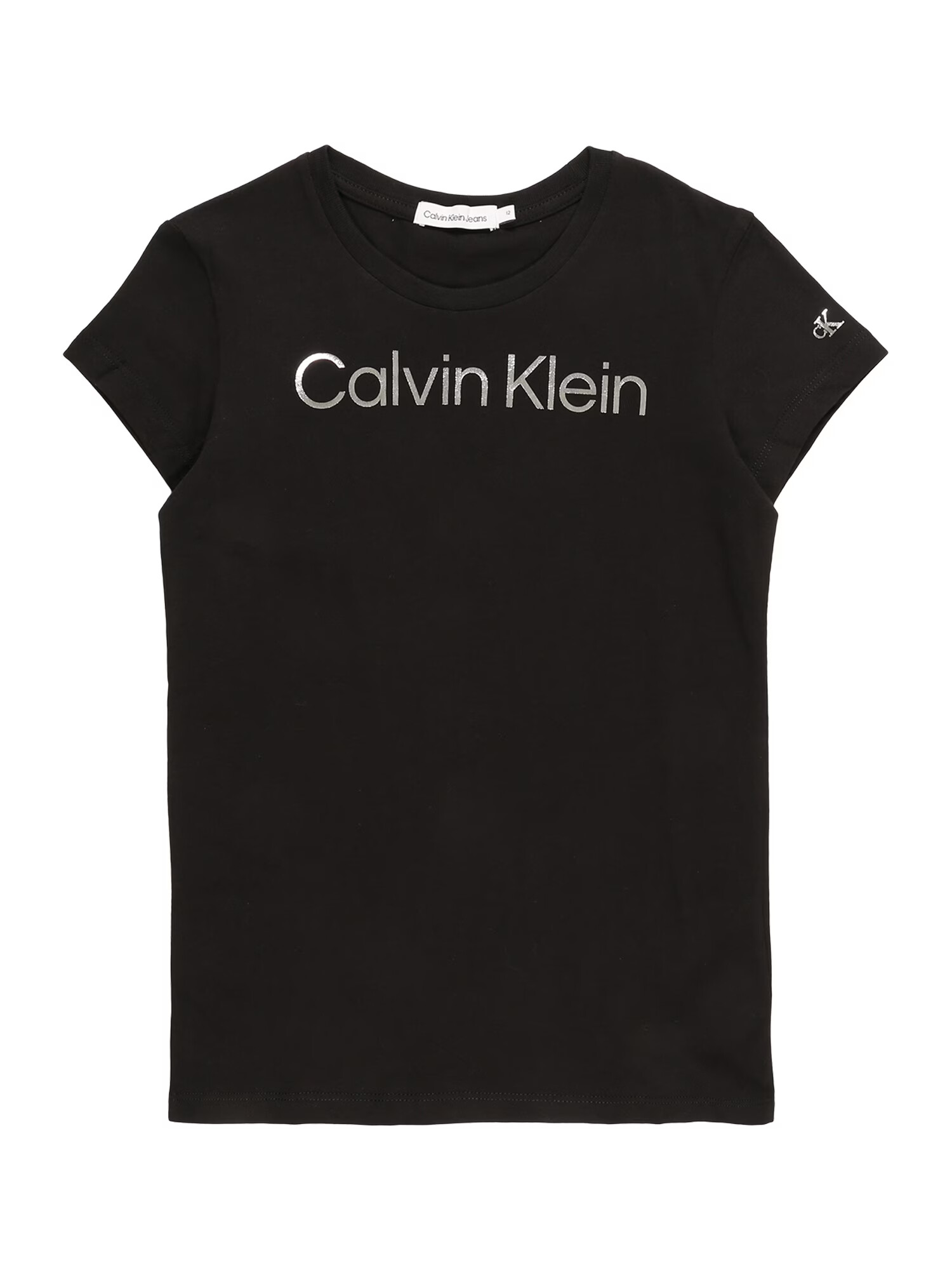 Calvin Klein Jeans Tričko čierna / strieborná - Pepit.sk