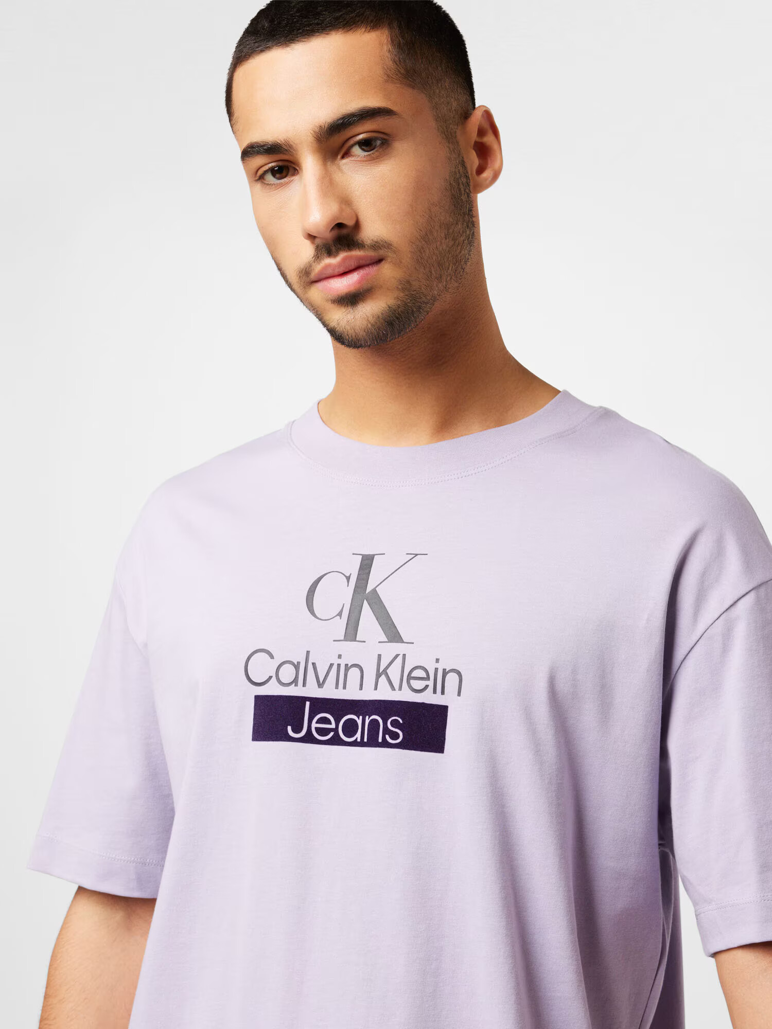 Calvin Klein Jeans Tričko fialová / čierna - Pepit.sk