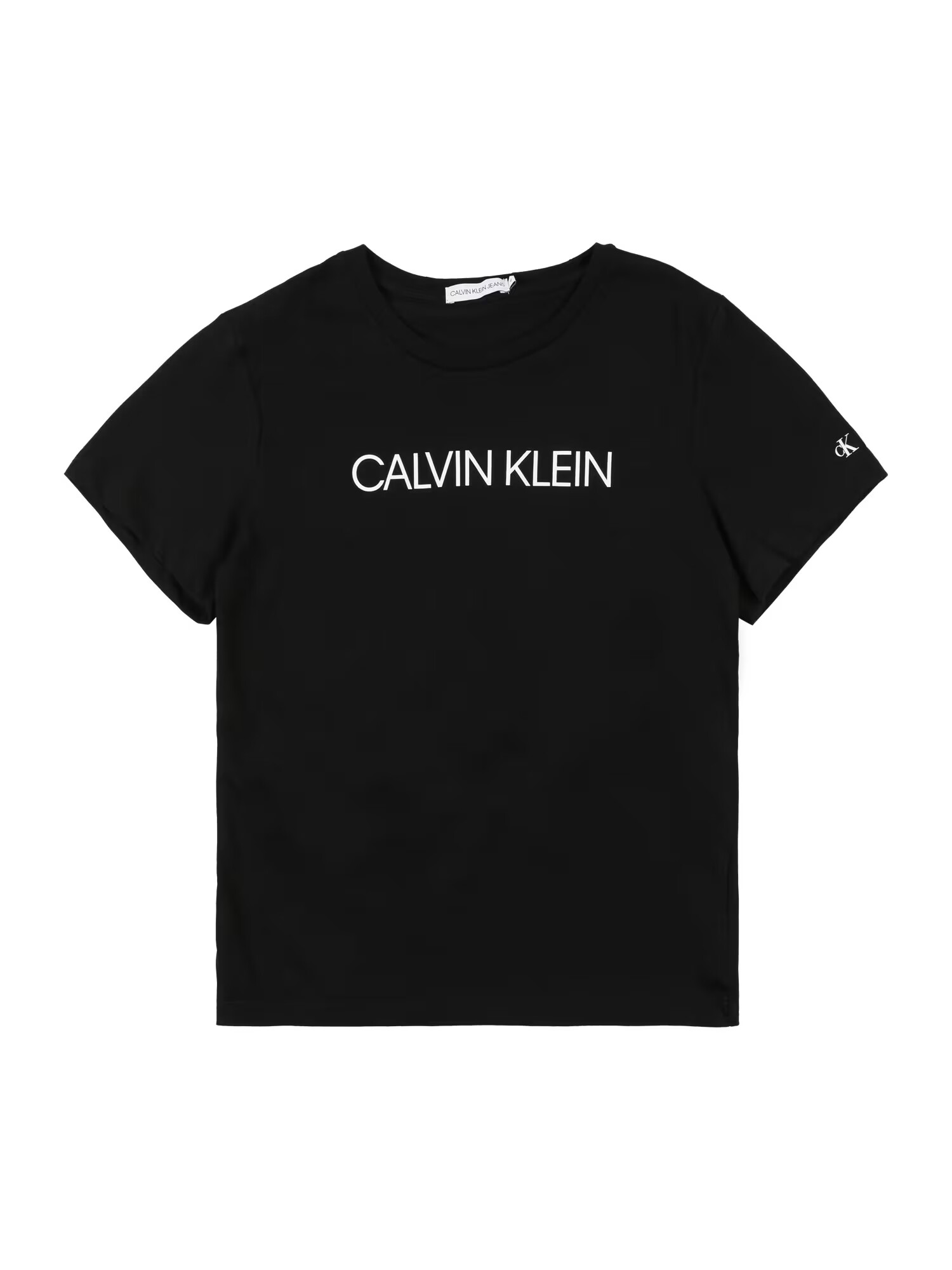 Calvin Klein Jeans Tričko 'INSTITUTIONAL' čierna / biela - Pepit.sk