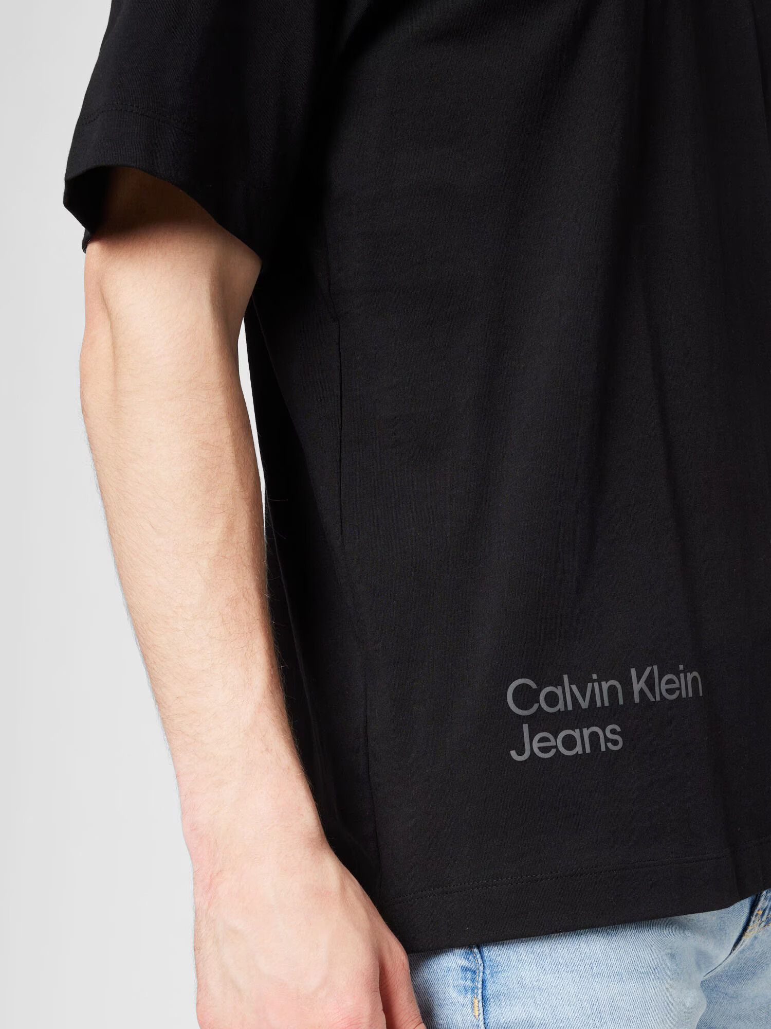 Calvin Klein Jeans Tričko krémová / kamenná / tmavosivá / čierna - Pepit.sk