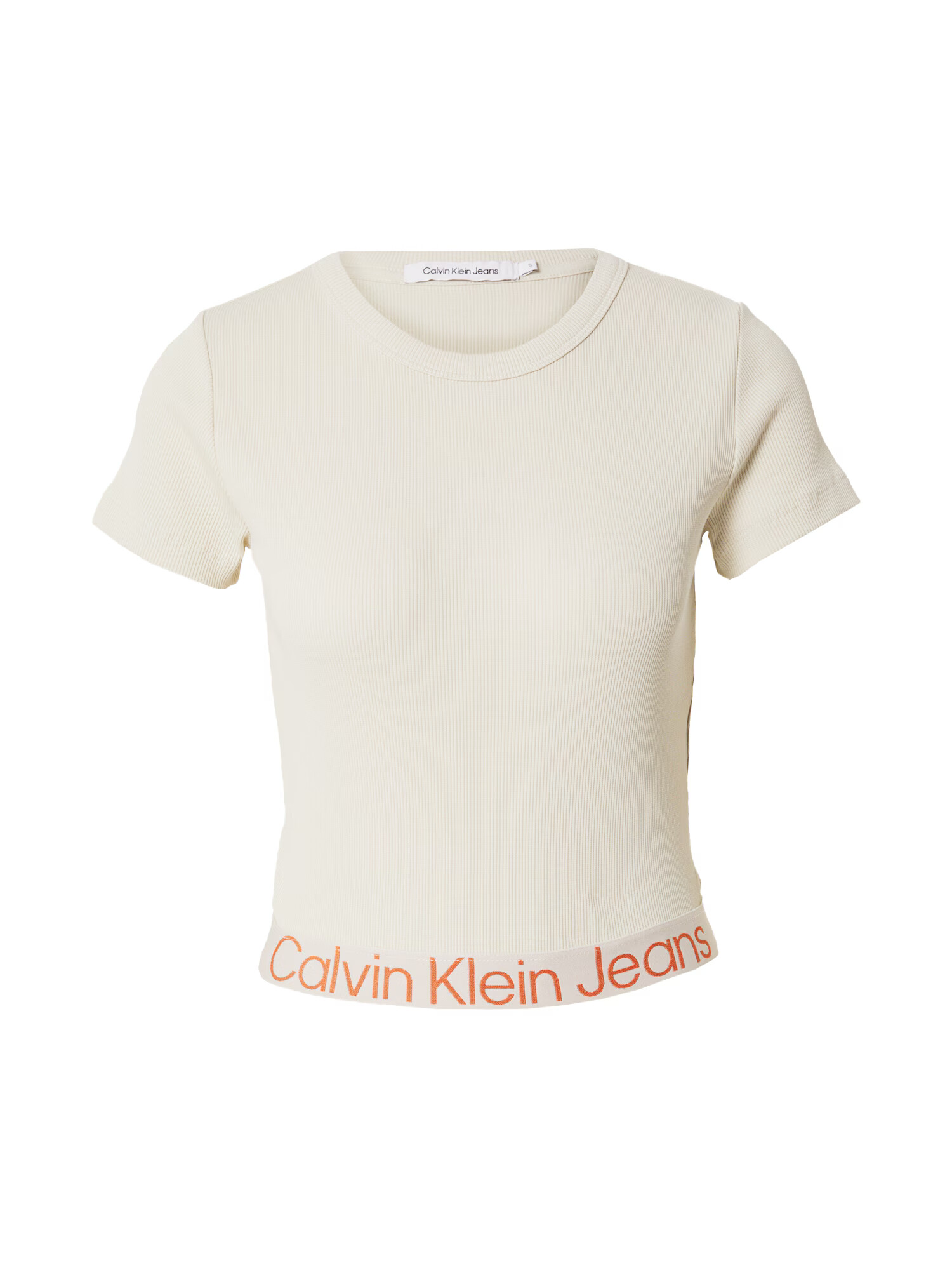 Calvin Klein Jeans Tričko krémová / oranžová - Pepit.sk