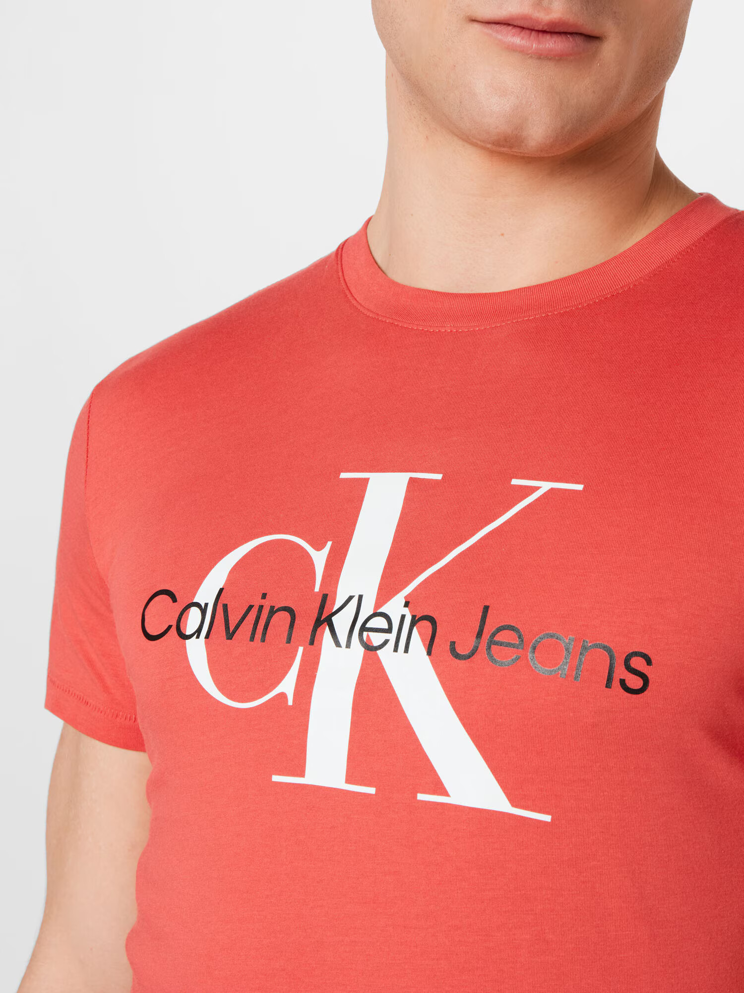 Calvin Klein Jeans Tričko melónová / čierna / biela - Pepit.sk