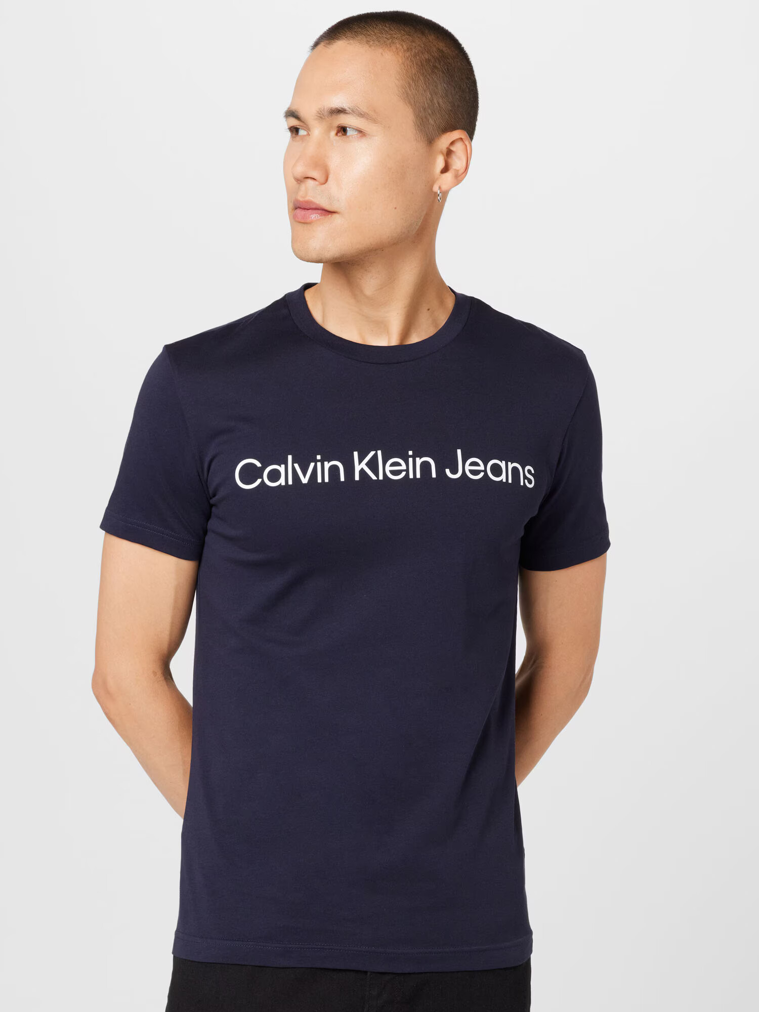 Calvin Klein Jeans Tričko námornícka modrá / biela - Pepit.sk