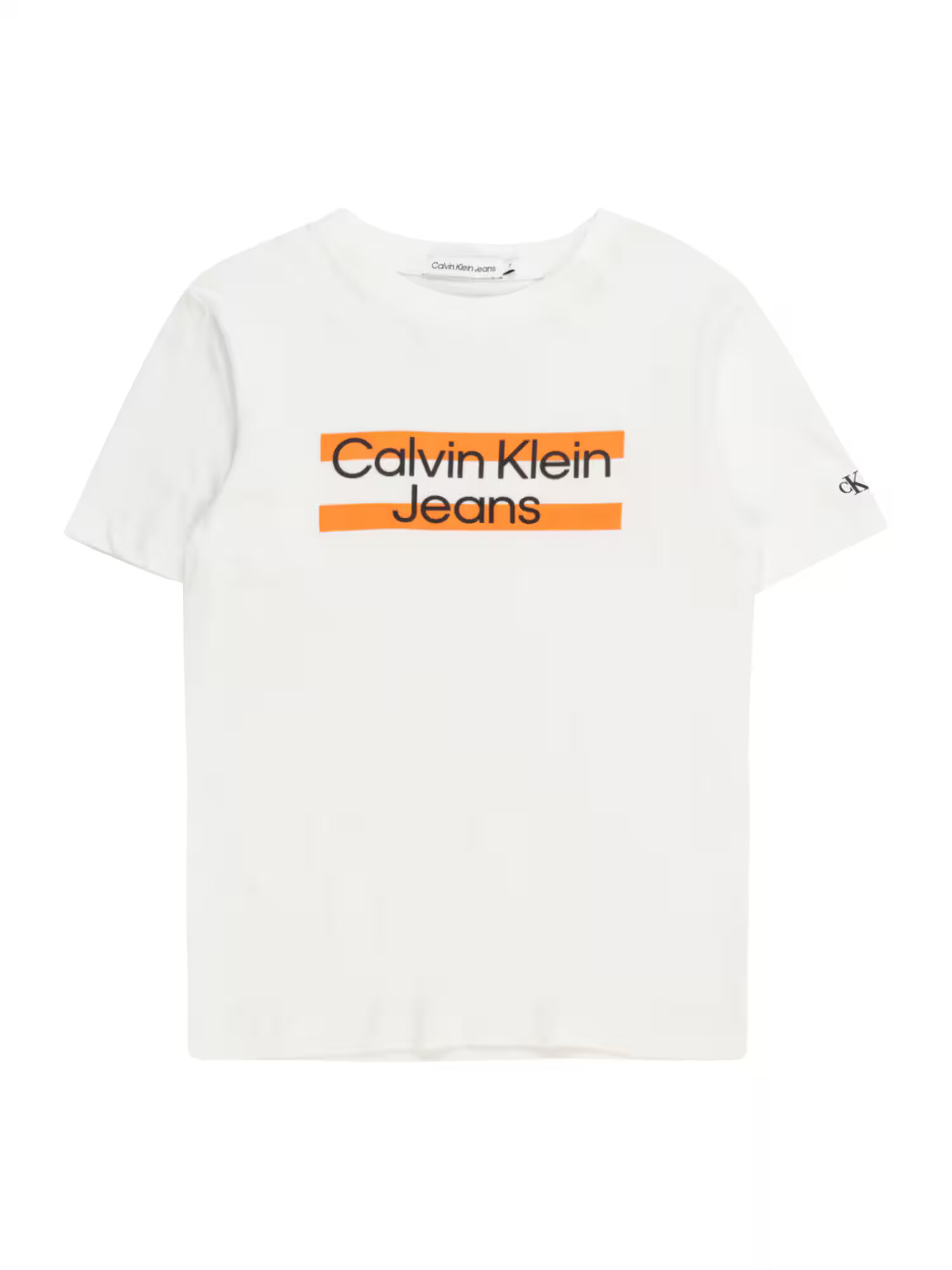 Calvin Klein Jeans Tričko oranžová / čierna / biela - Pepit.sk