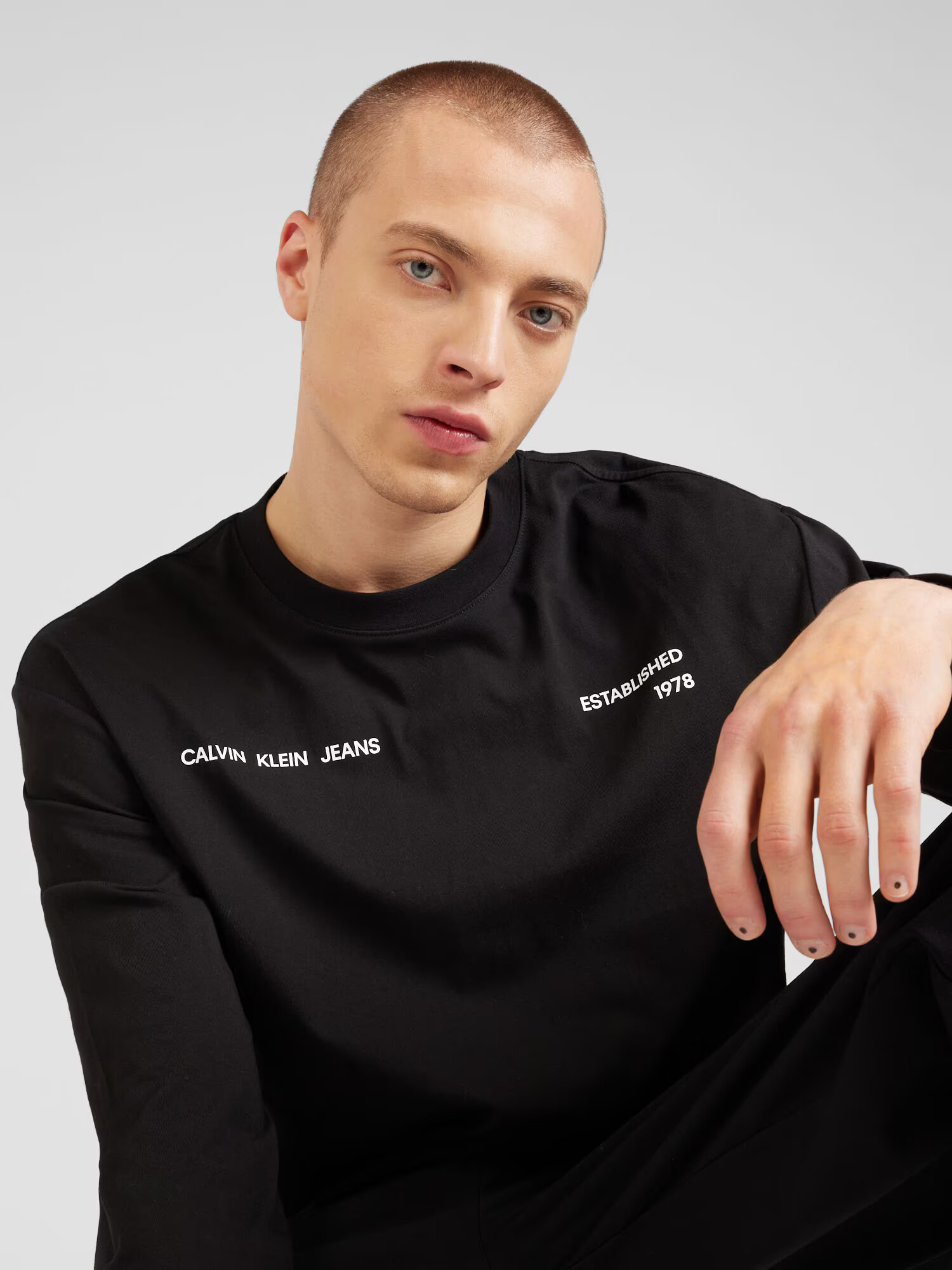 Calvin Klein Jeans Tričko 'RAY' svetlomodrá / čierna / biela - Pepit.sk