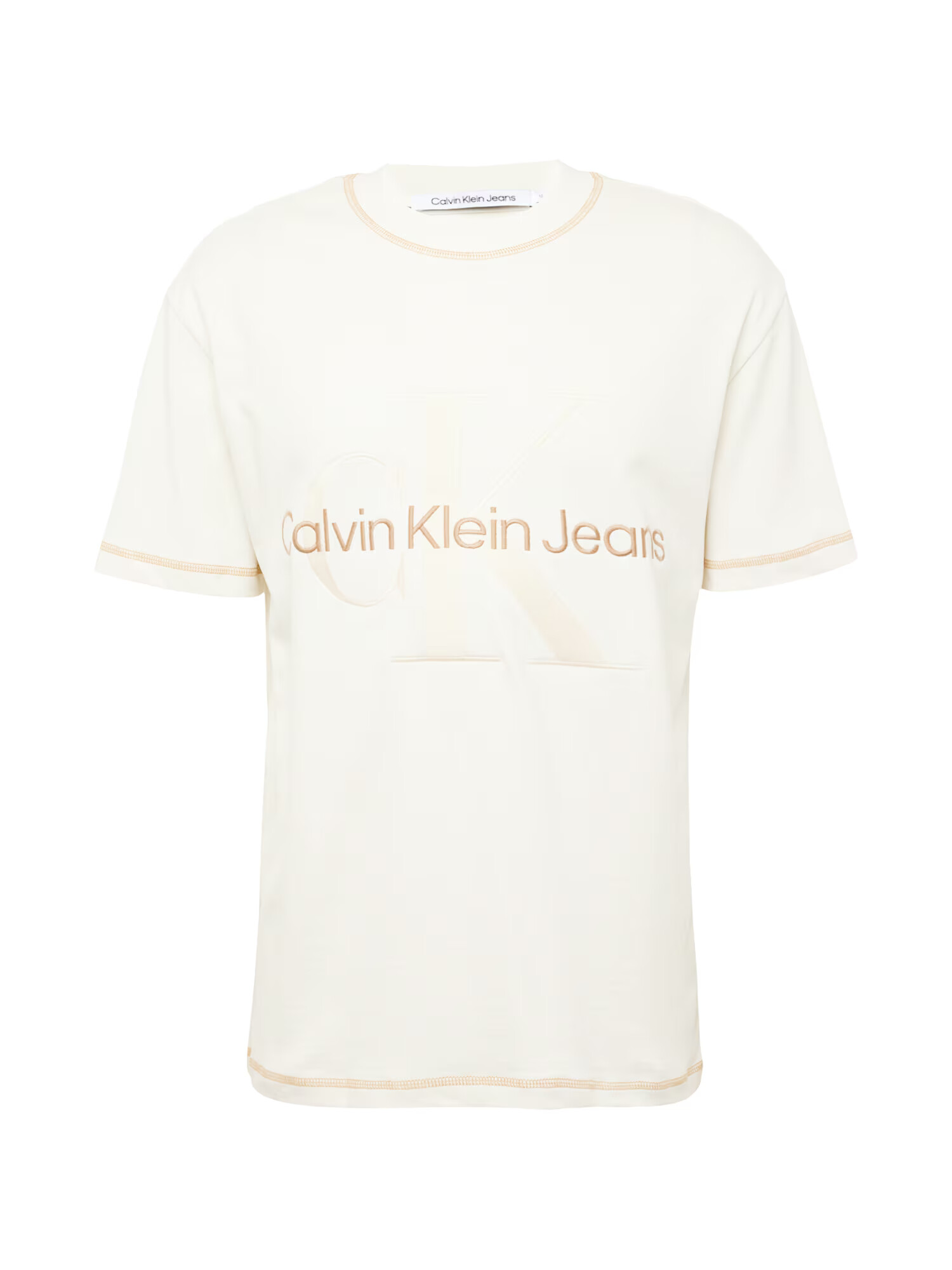 Calvin Klein Jeans Tričko telová / hnedá - Pepit.sk