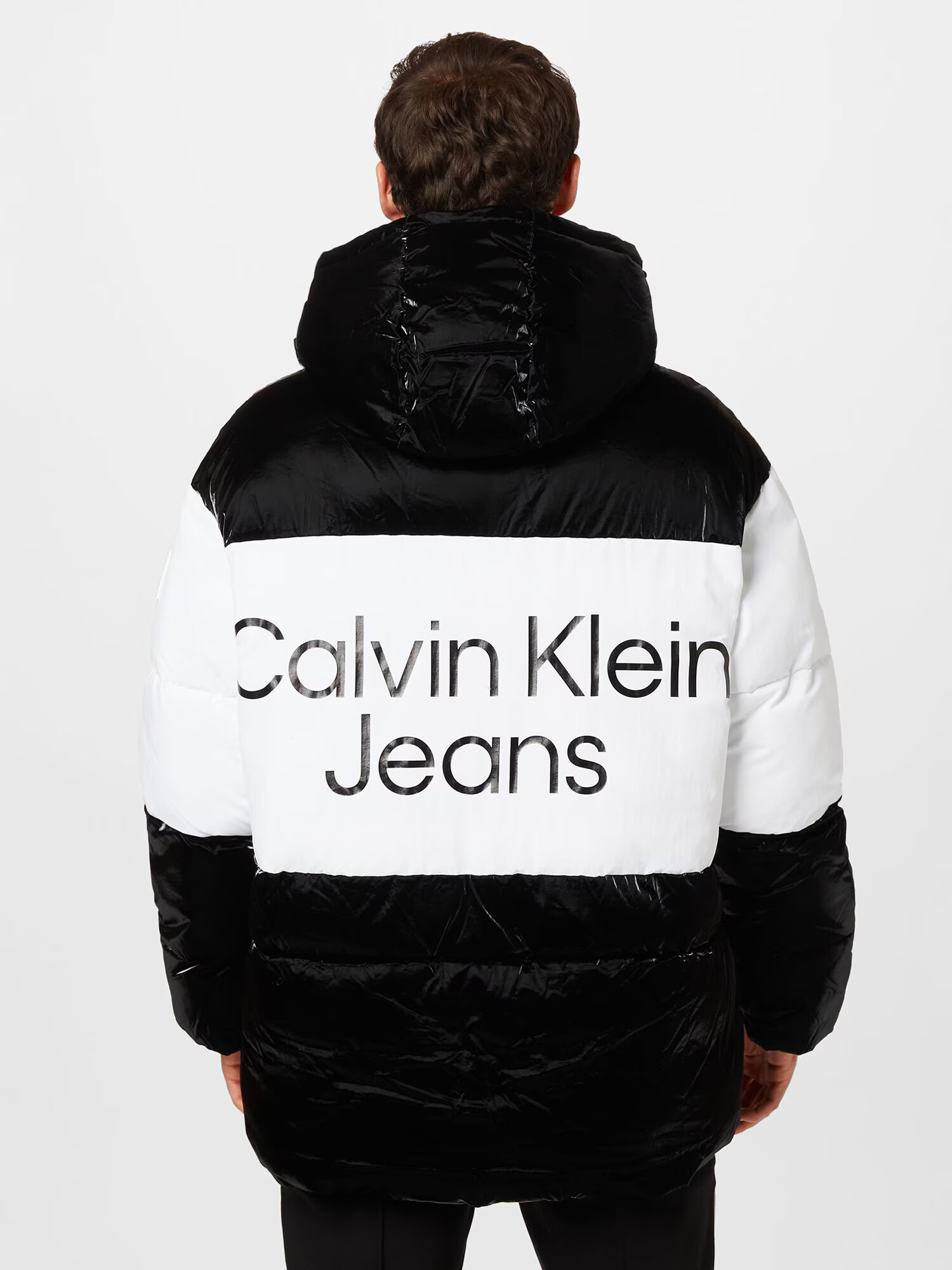 Calvin Klein Jeans Zimná bunda čierna / biela - Pepit.sk