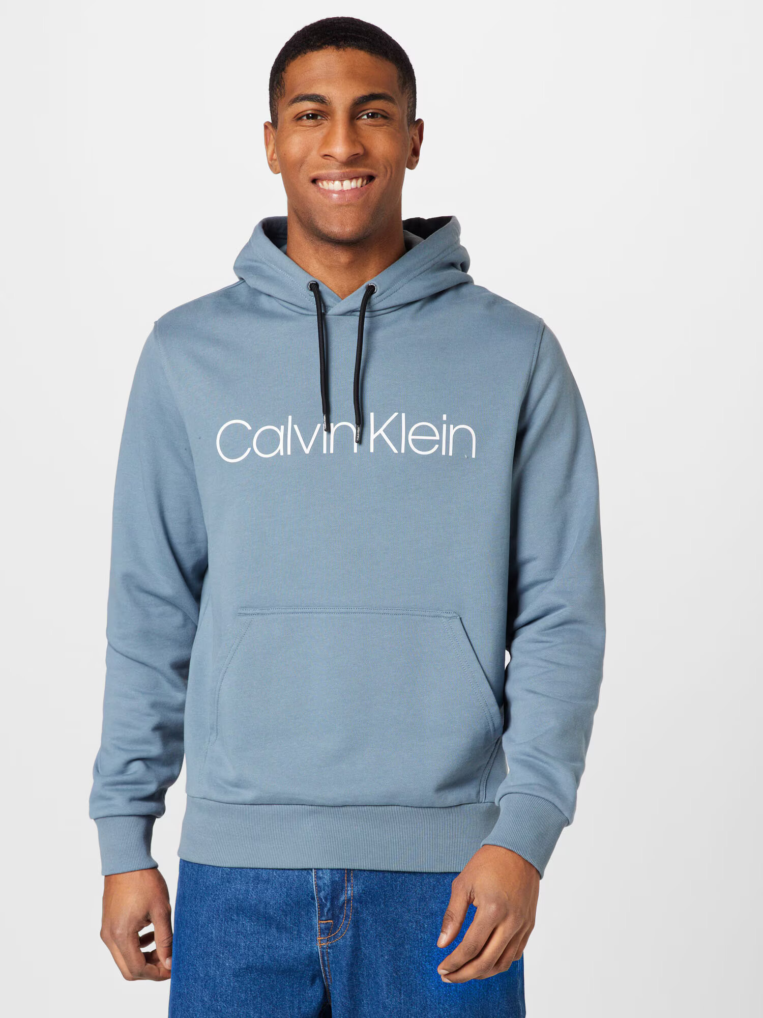 Calvin Klein Mikina čadičová / biela - Pepit.sk