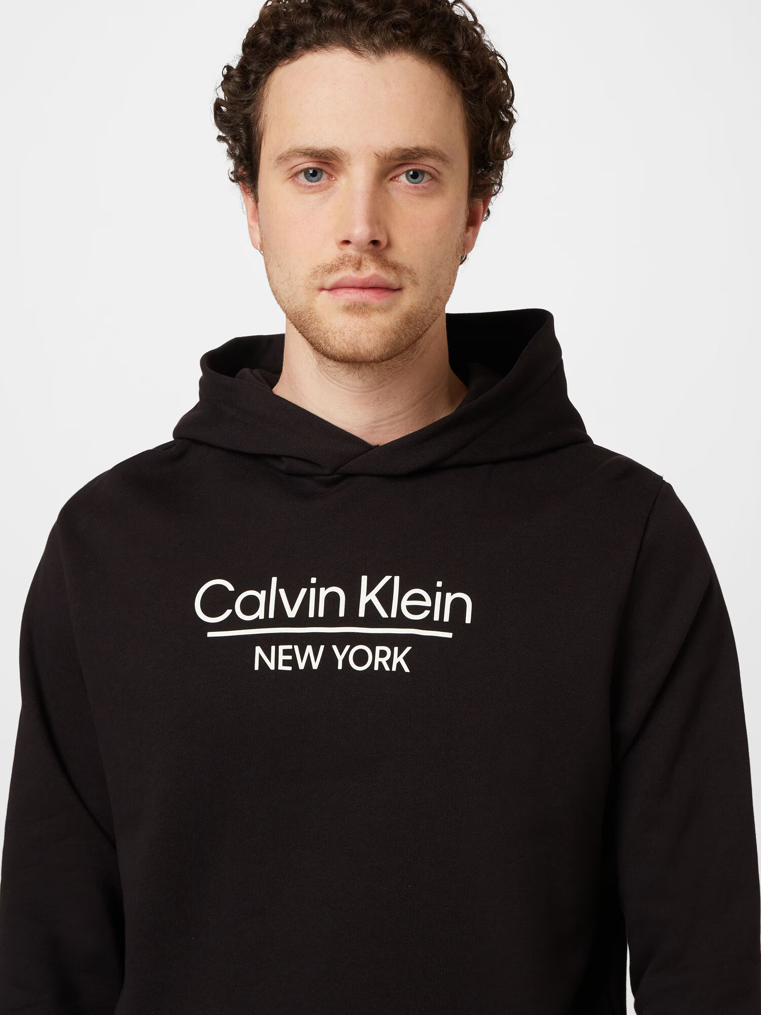 Calvin Klein Mikina čierna / biela - Pepit.sk