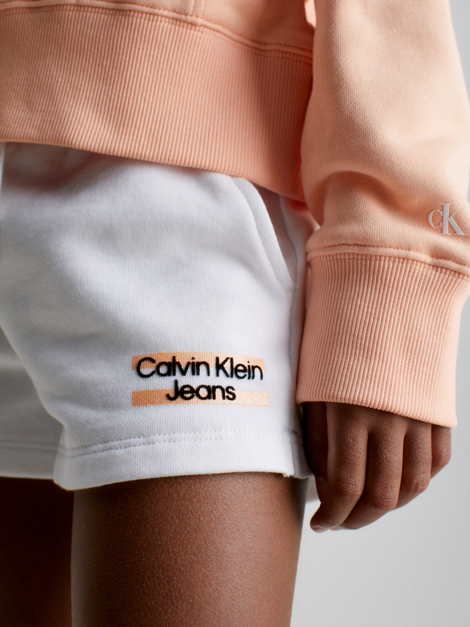 Calvin Klein Nohavice oranžová / čierna / biela - Pepit.sk