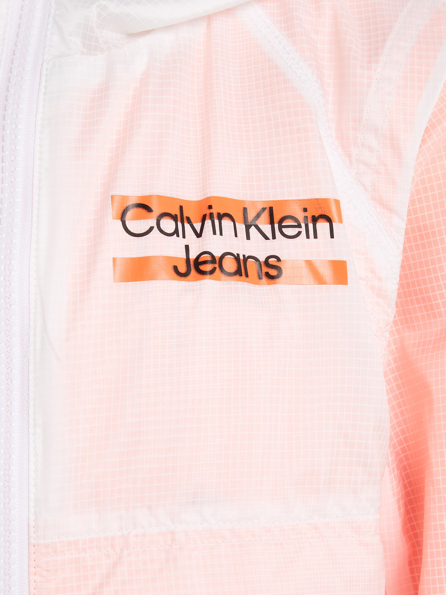 Calvin Klein Prechodná bunda oranžová / čierna / biela - Pepit.sk