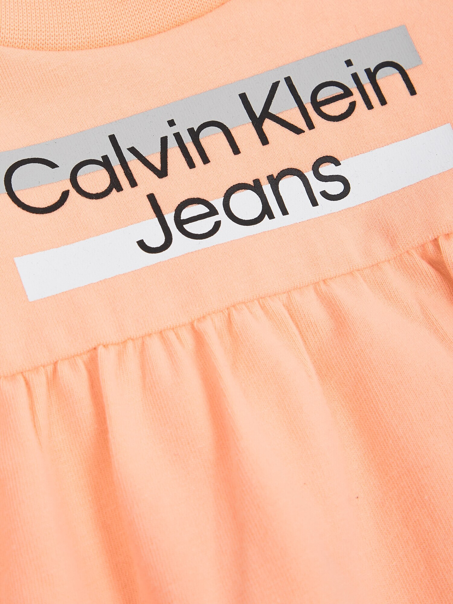 Calvin Klein Šaty 'HERO' sivá / marhuľová / čierna / biela - Pepit.sk