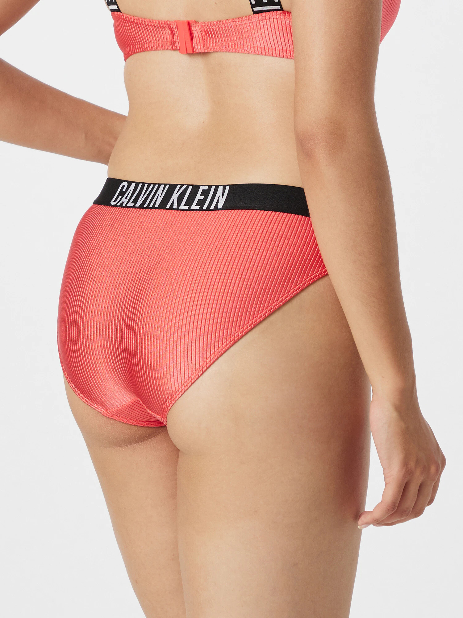 Calvin Klein Swimwear Bikinové nohavičky 'Intense Power' koralová / čierna / biela - Pepit.sk