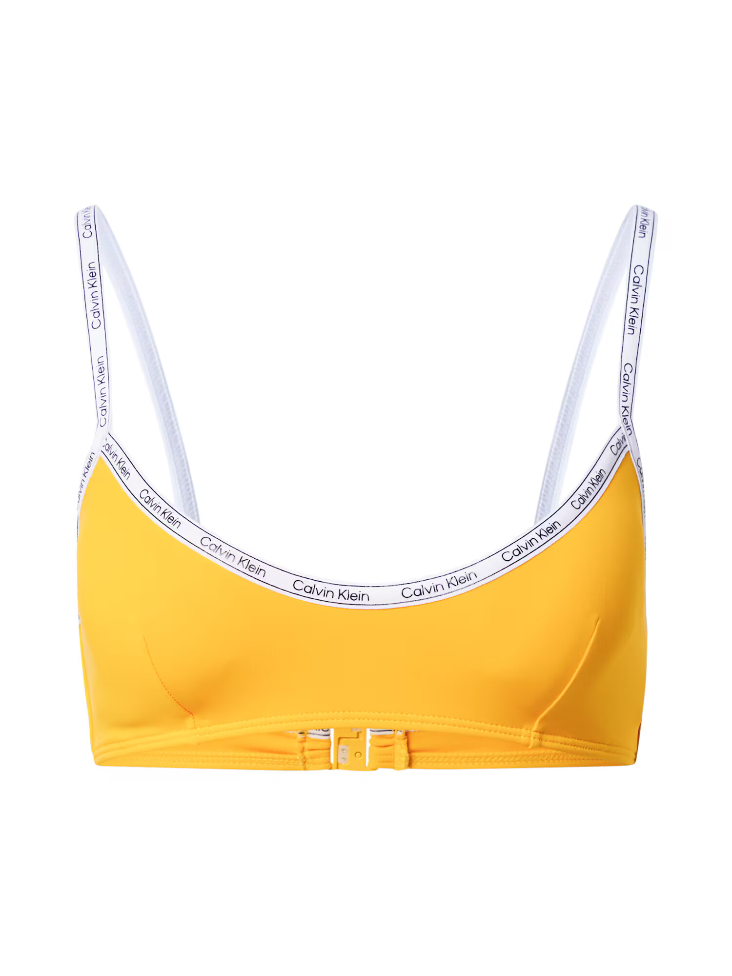 Calvin Klein Swimwear Bikinový top 'BRALETTE' zlatá žltá / čierna / biela - Pepit.sk