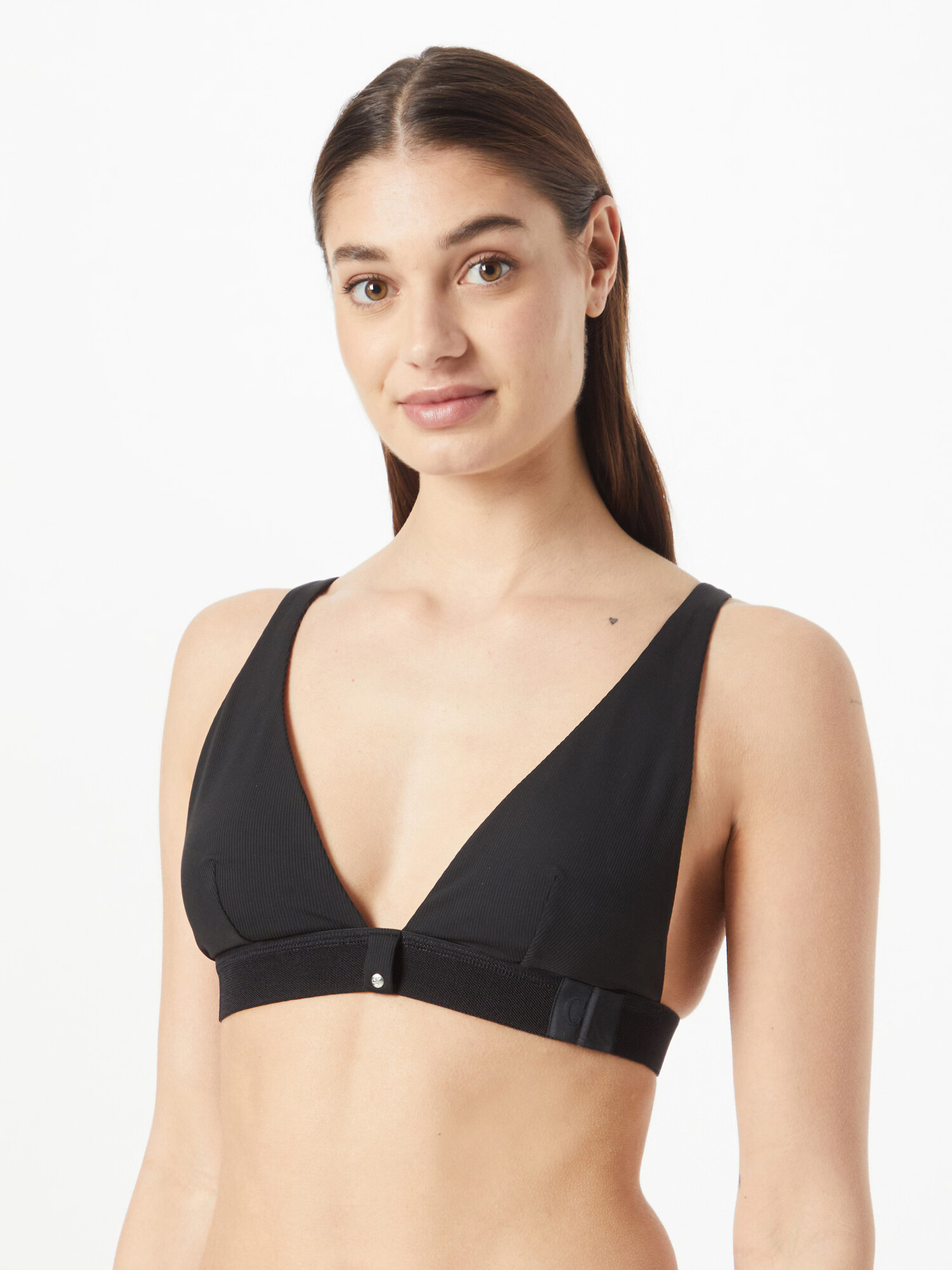 Calvin Klein Swimwear Bikinový top čierna - Pepit.sk