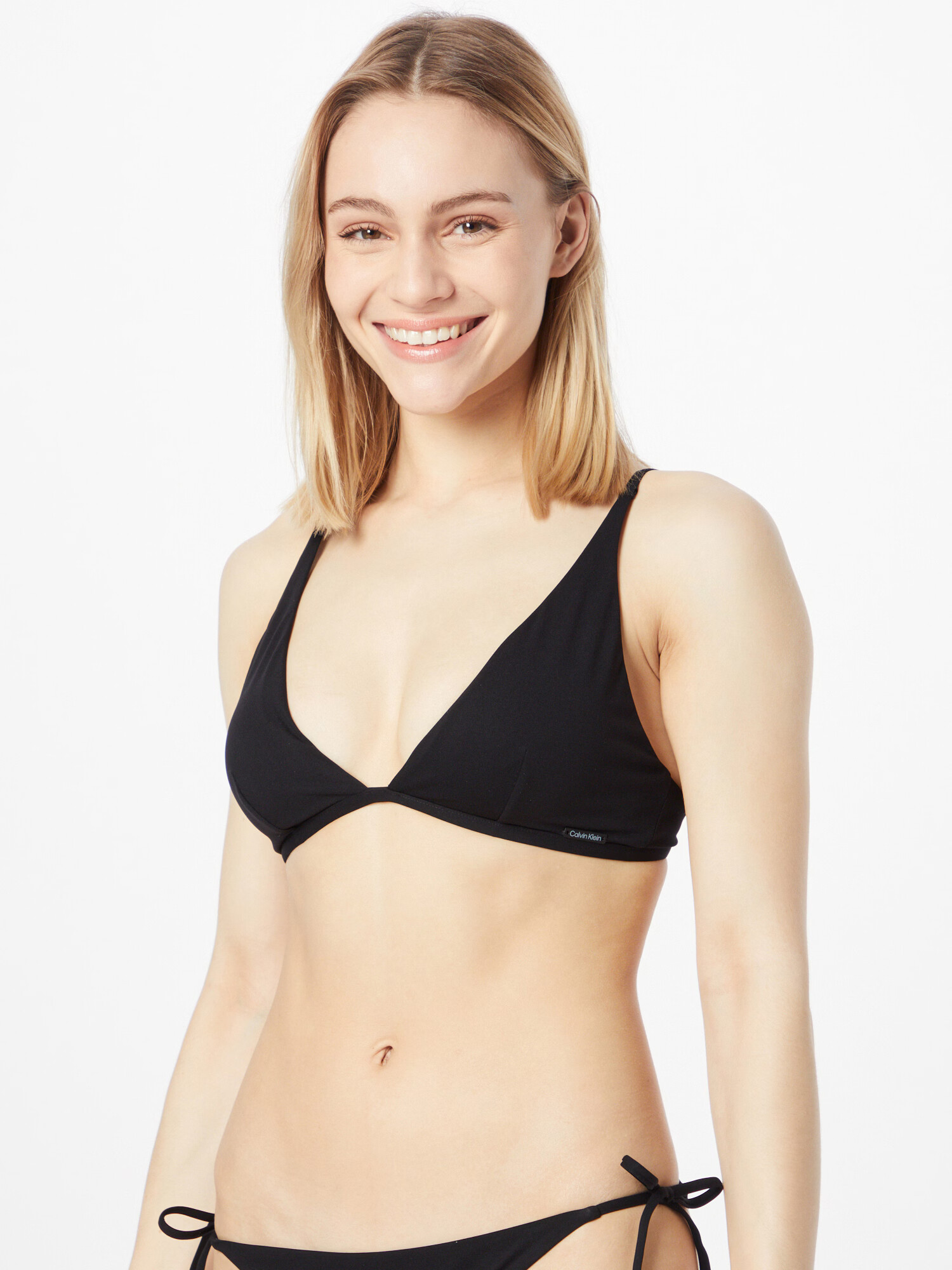 Calvin Klein Swimwear Bikinový top čierna - Pepit.sk