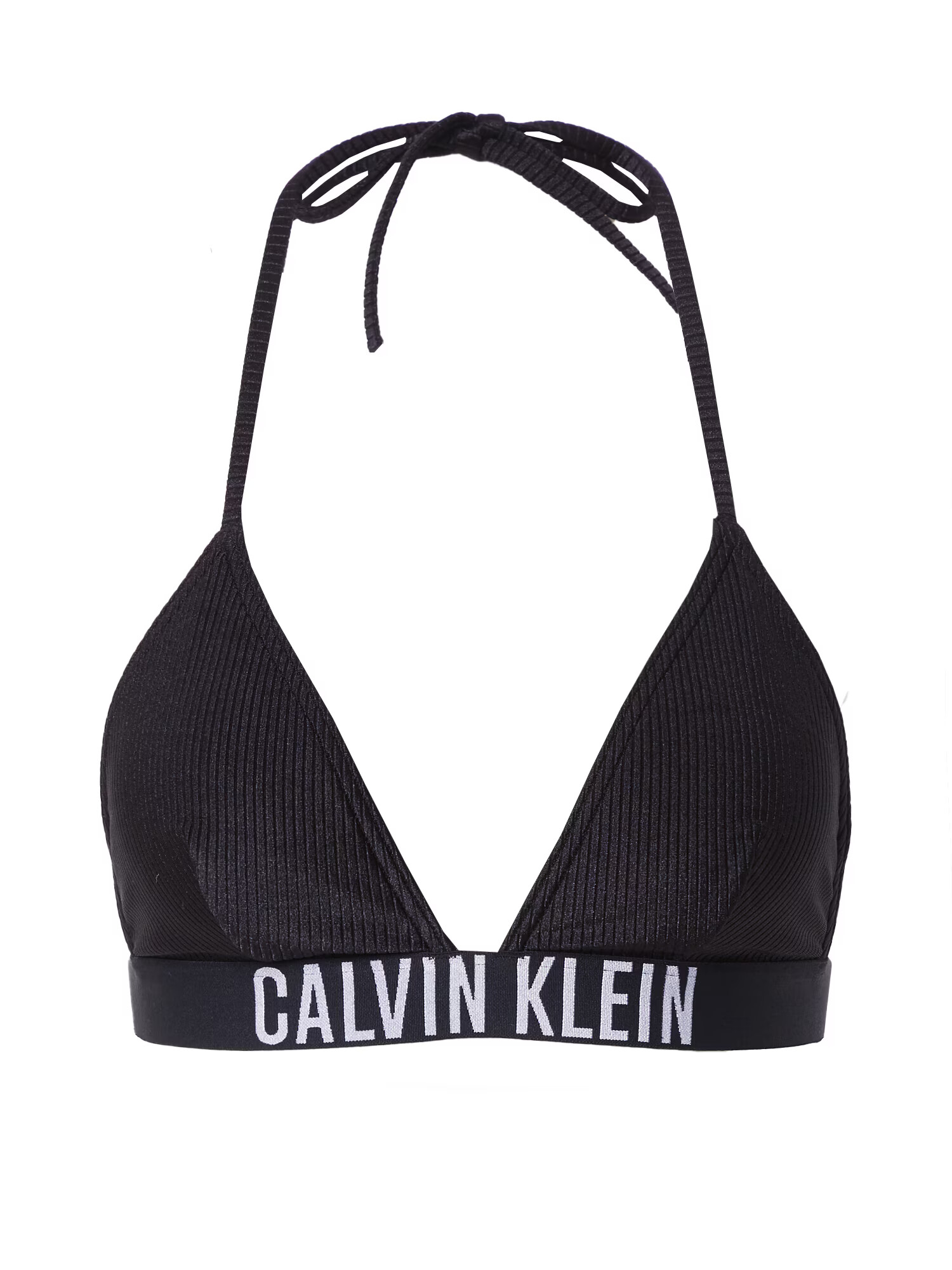 Calvin Klein Swimwear Bikinový top čierna / biela - Pepit.sk