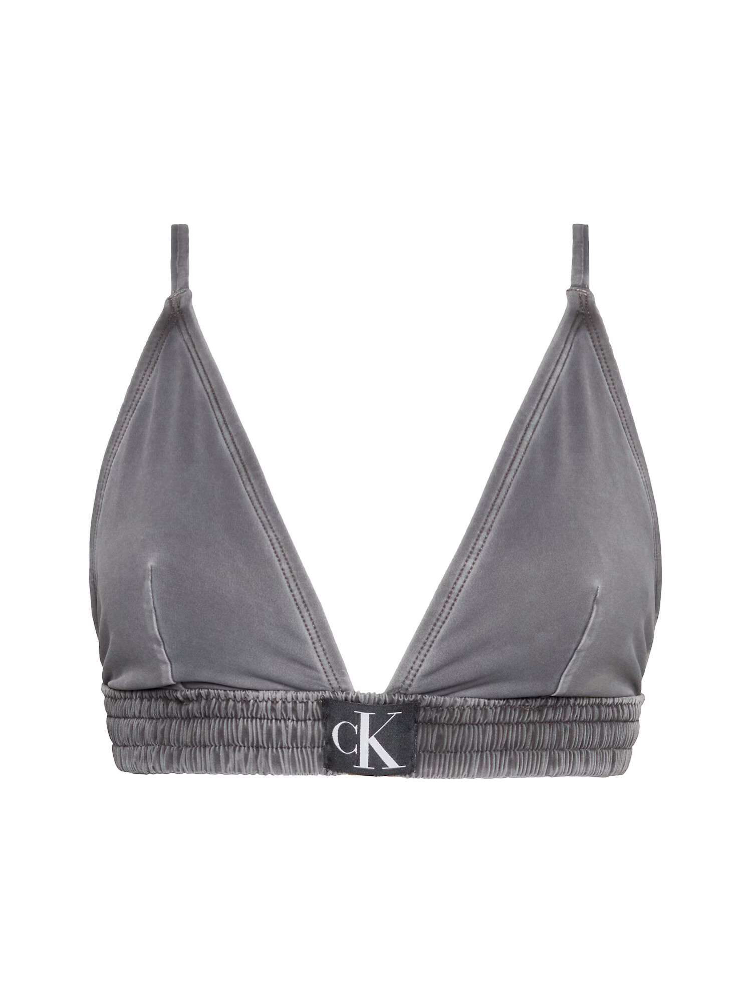 Calvin Klein Swimwear Bikinový top čierna / biela - Pepit.sk