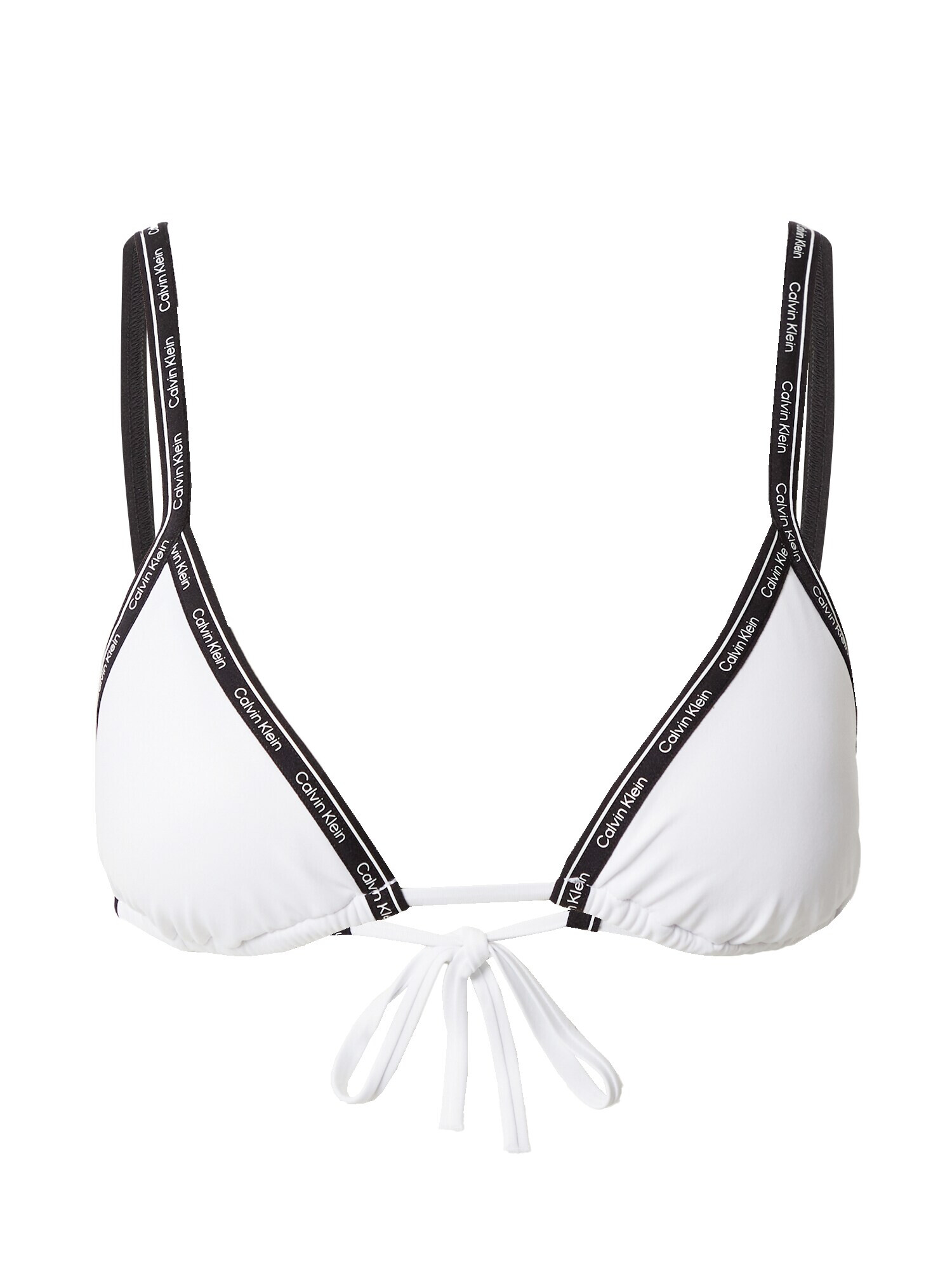 Calvin Klein Swimwear Bikinový top čierna / biela - Pepit.sk