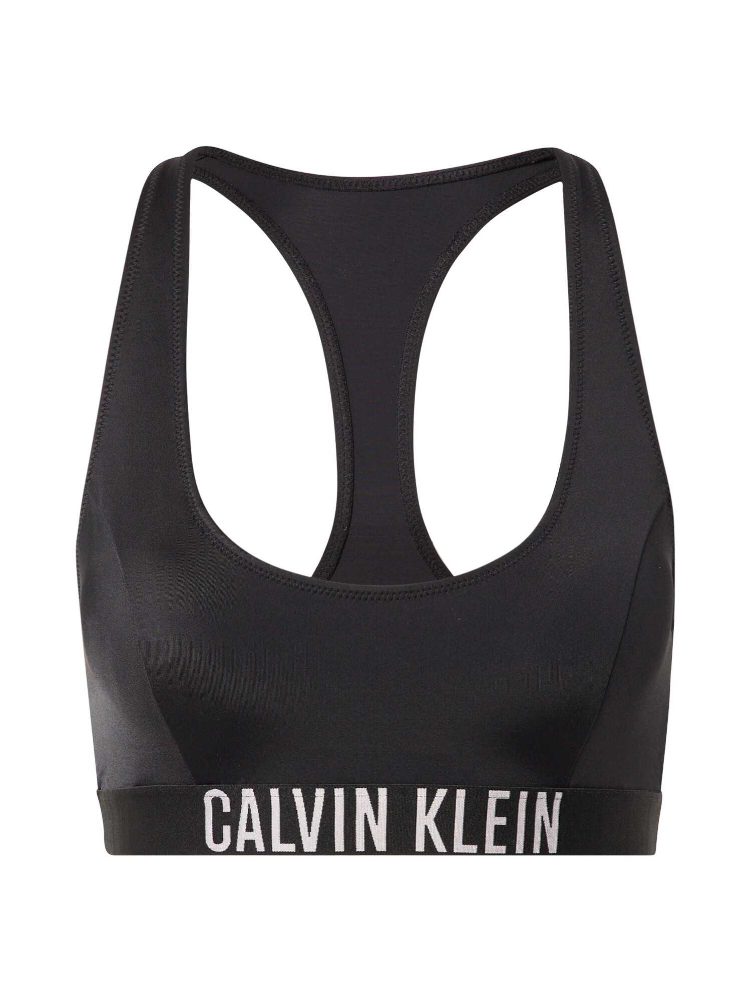 Calvin Klein Swimwear Bikinový top čierna / biela - Pepit.sk