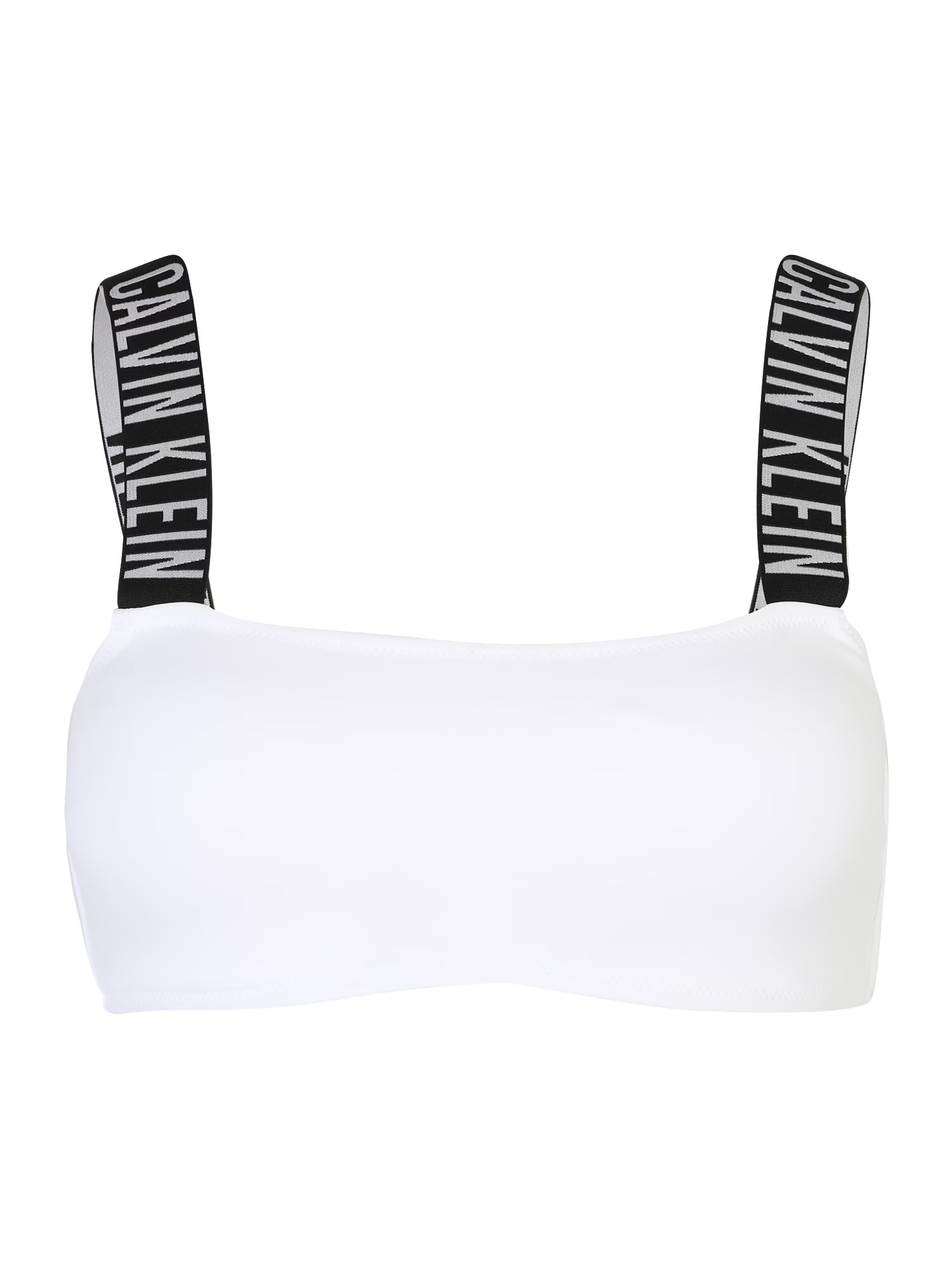 Calvin Klein Swimwear Bikinový top čierna / biela - Pepit.sk