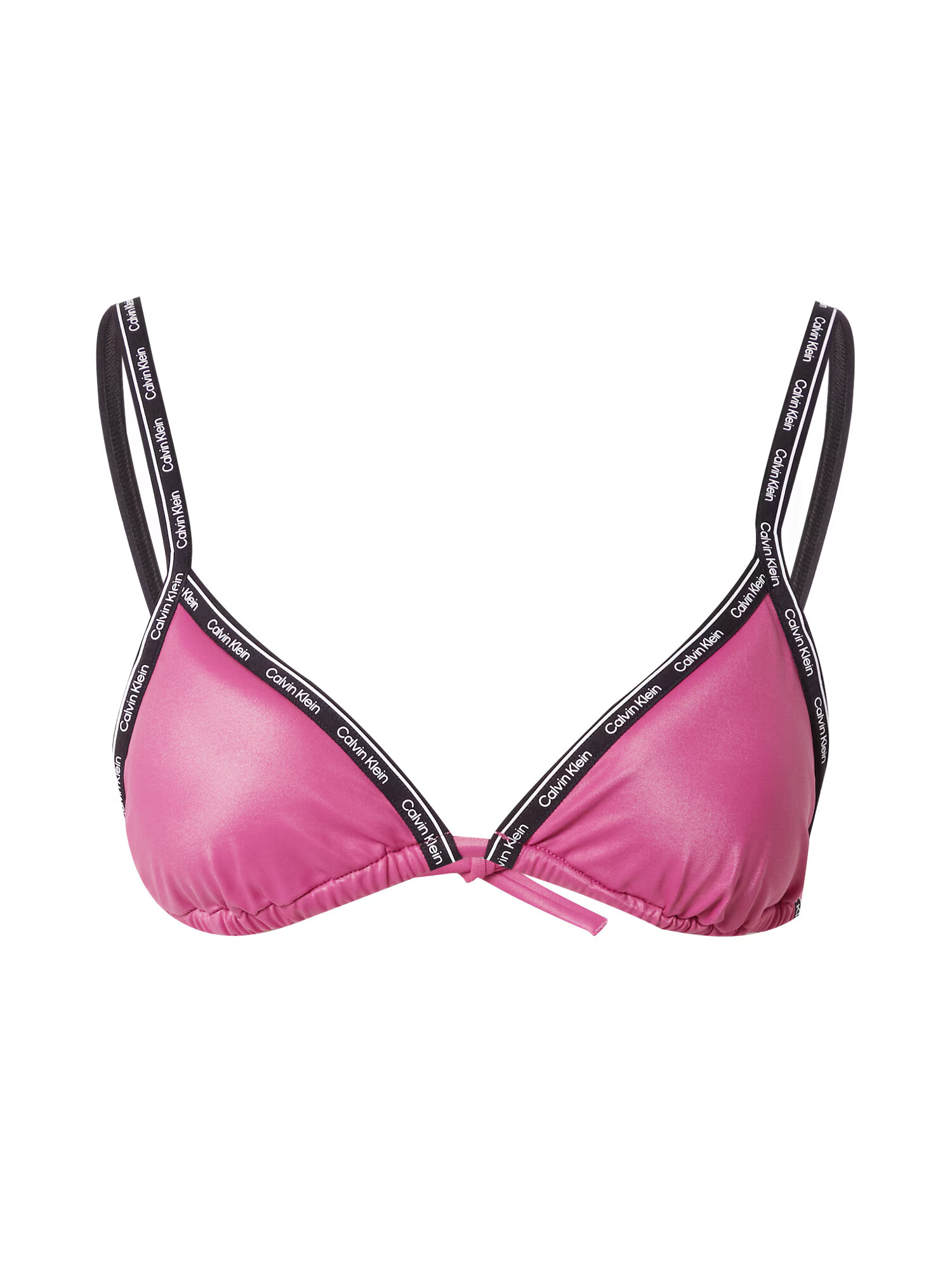 Calvin Klein Swimwear Bikinový top fuksia / čierna / biela - Pepit.sk