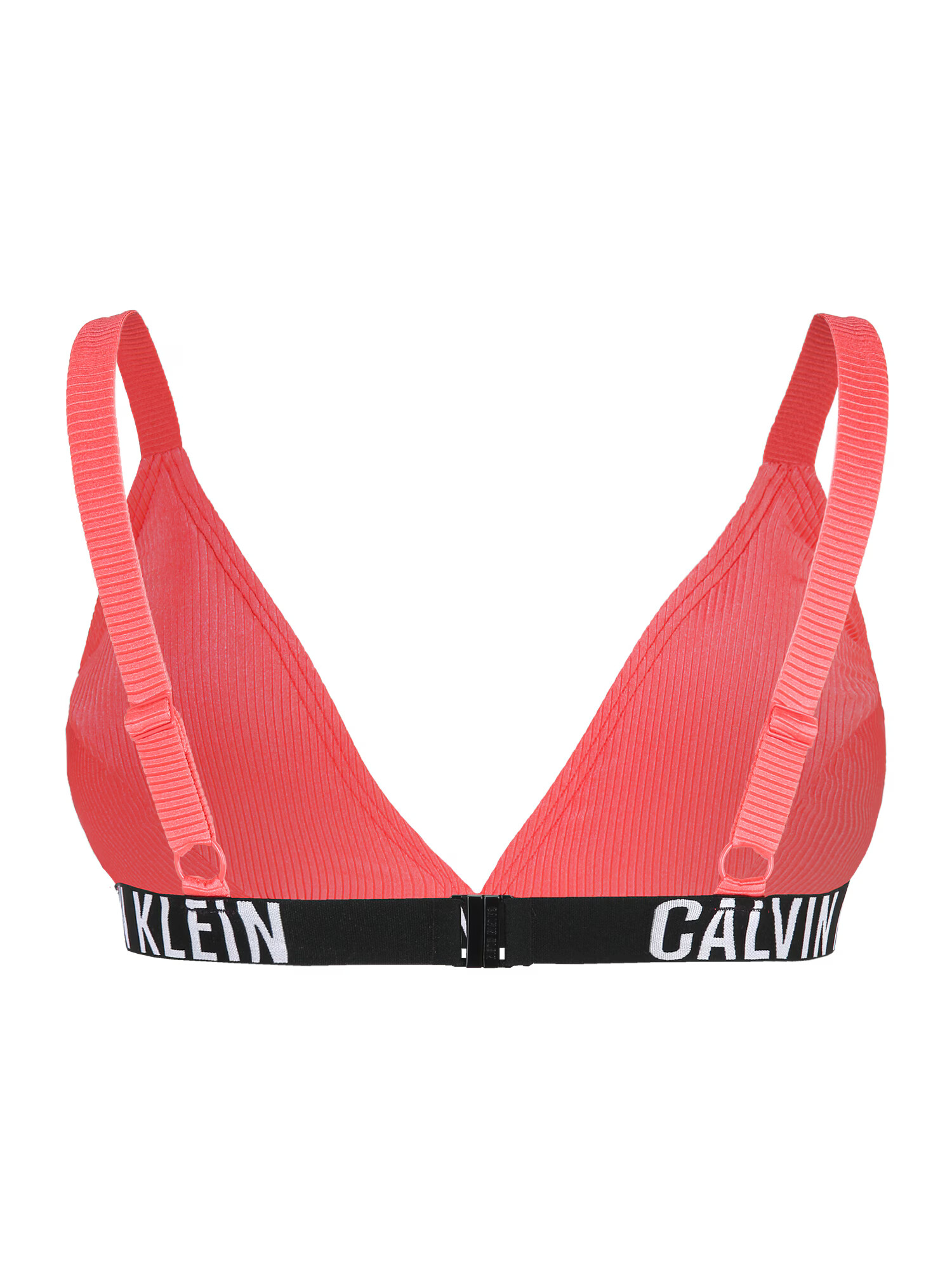 Calvin Klein Swimwear Bikinový top koralová / čierna / biela - Pepit.sk