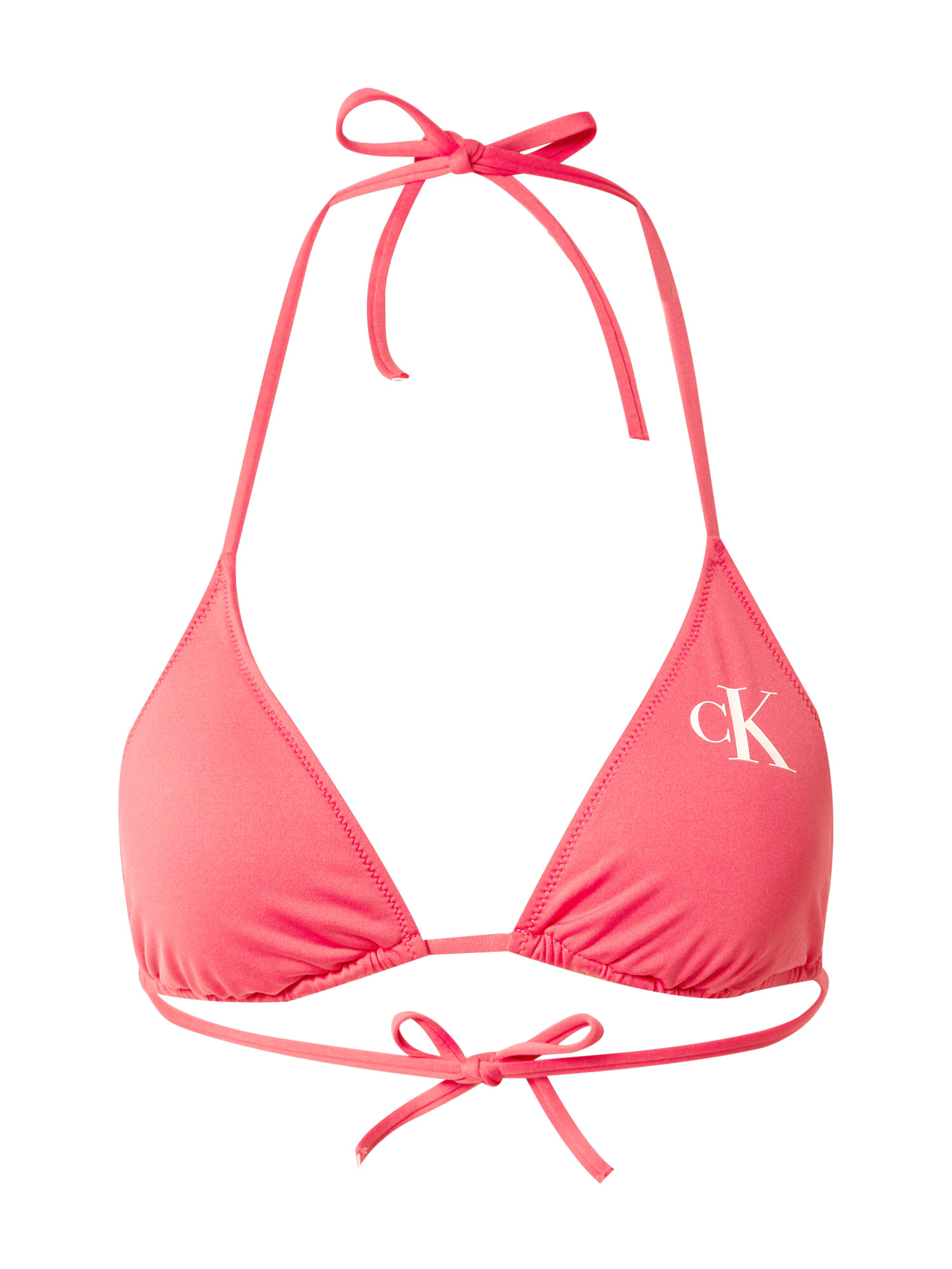 Calvin Klein Swimwear Bikinový top ružová / biela - Pepit.sk