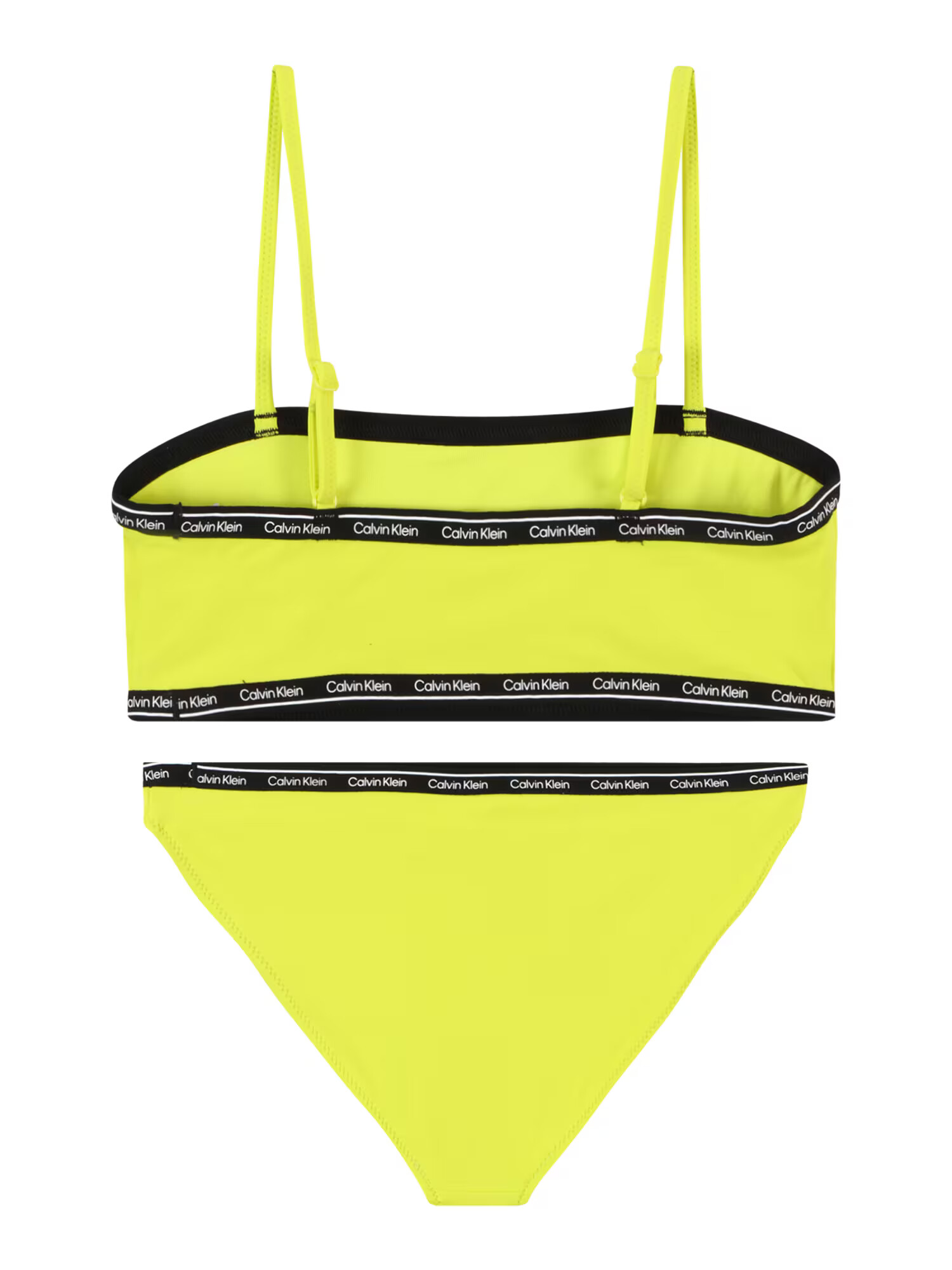 Calvin Klein Swimwear Bikiny horčicová / čierna / biela - Pepit.sk