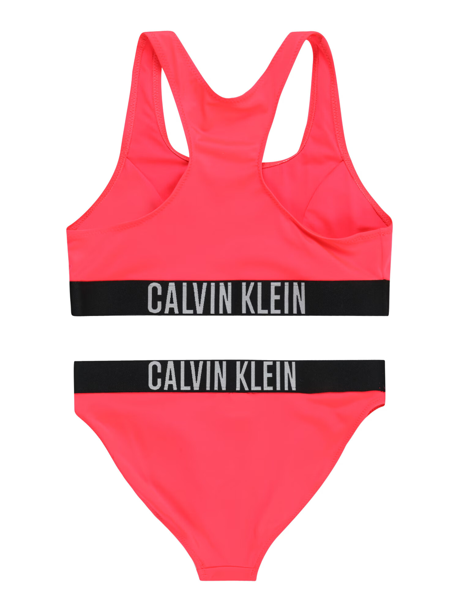 Calvin Klein Swimwear Bikiny sivá melírovaná / červená / čierna - Pepit.sk