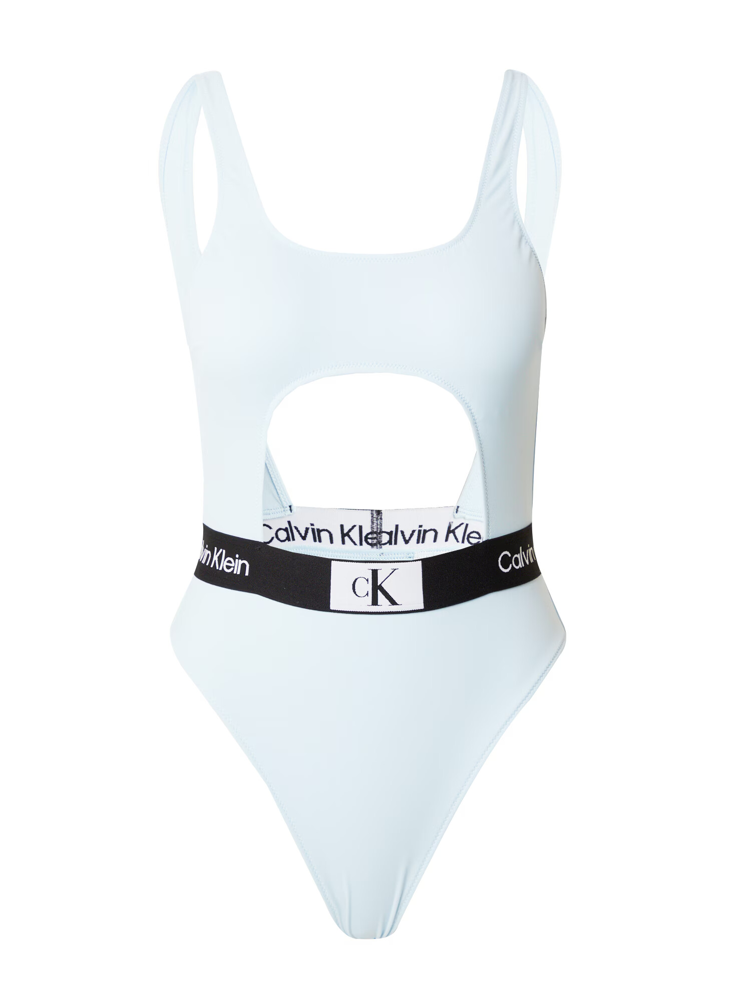 Calvin Klein Swimwear Jednodielne plavky svetlomodrá / čierna / biela - Pepit.sk