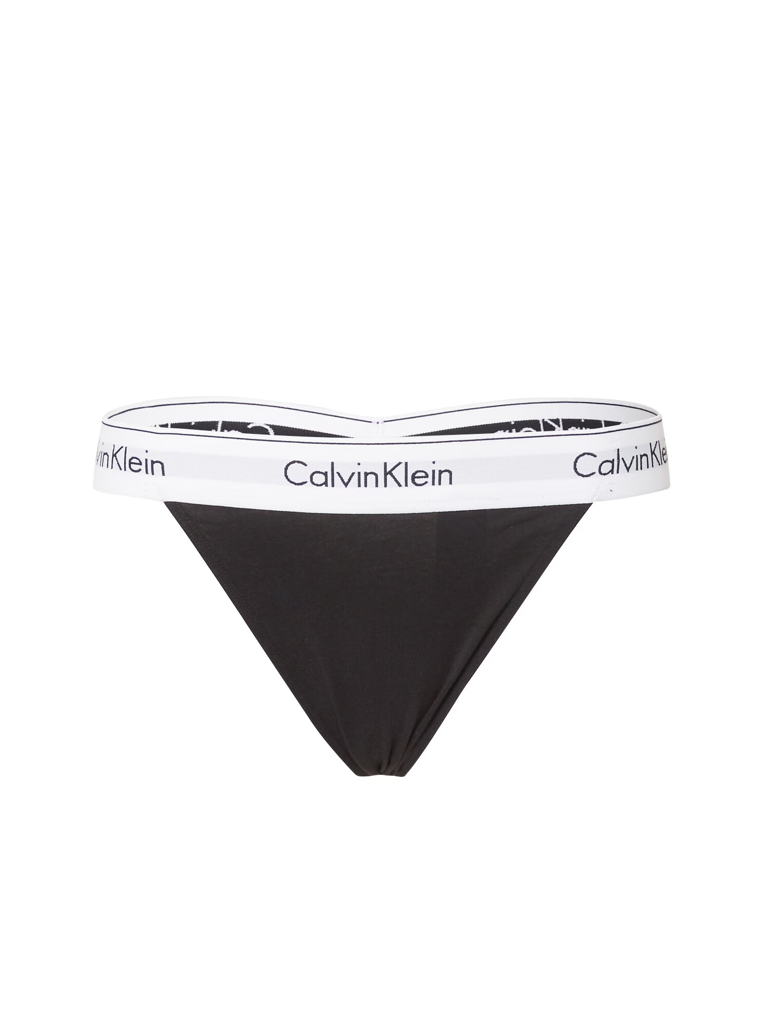 Calvin Klein Tangá čierna / biela - Pepit.sk