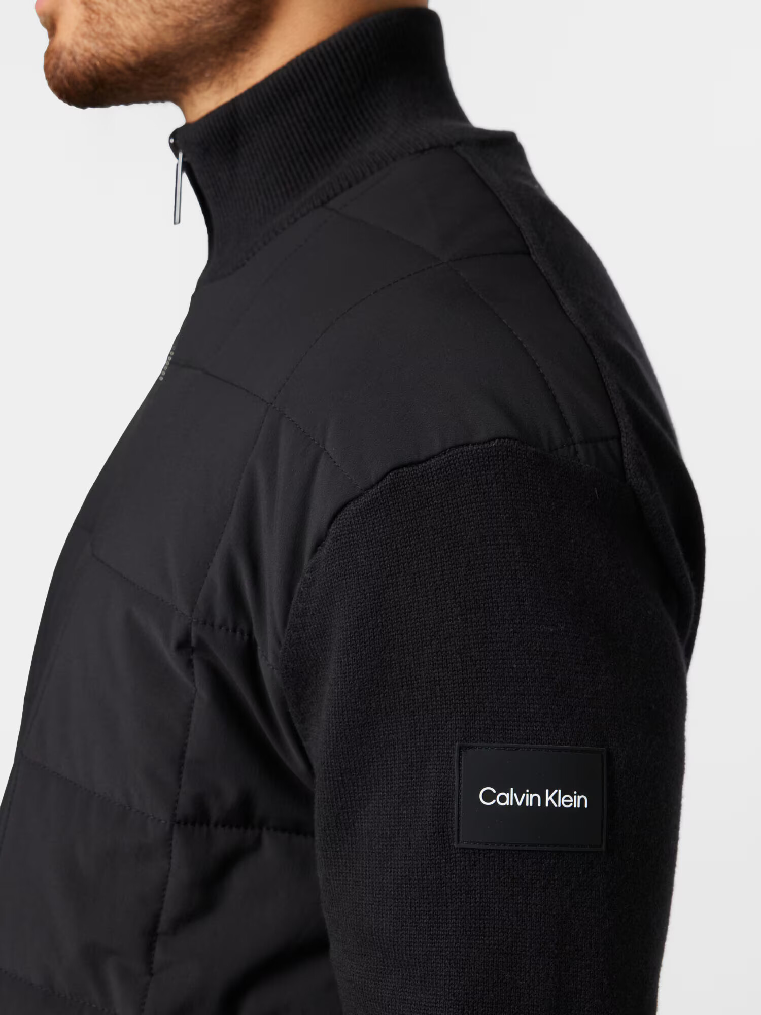 Calvin Klein Prechodná bunda čierna / biela - Pepit.sk