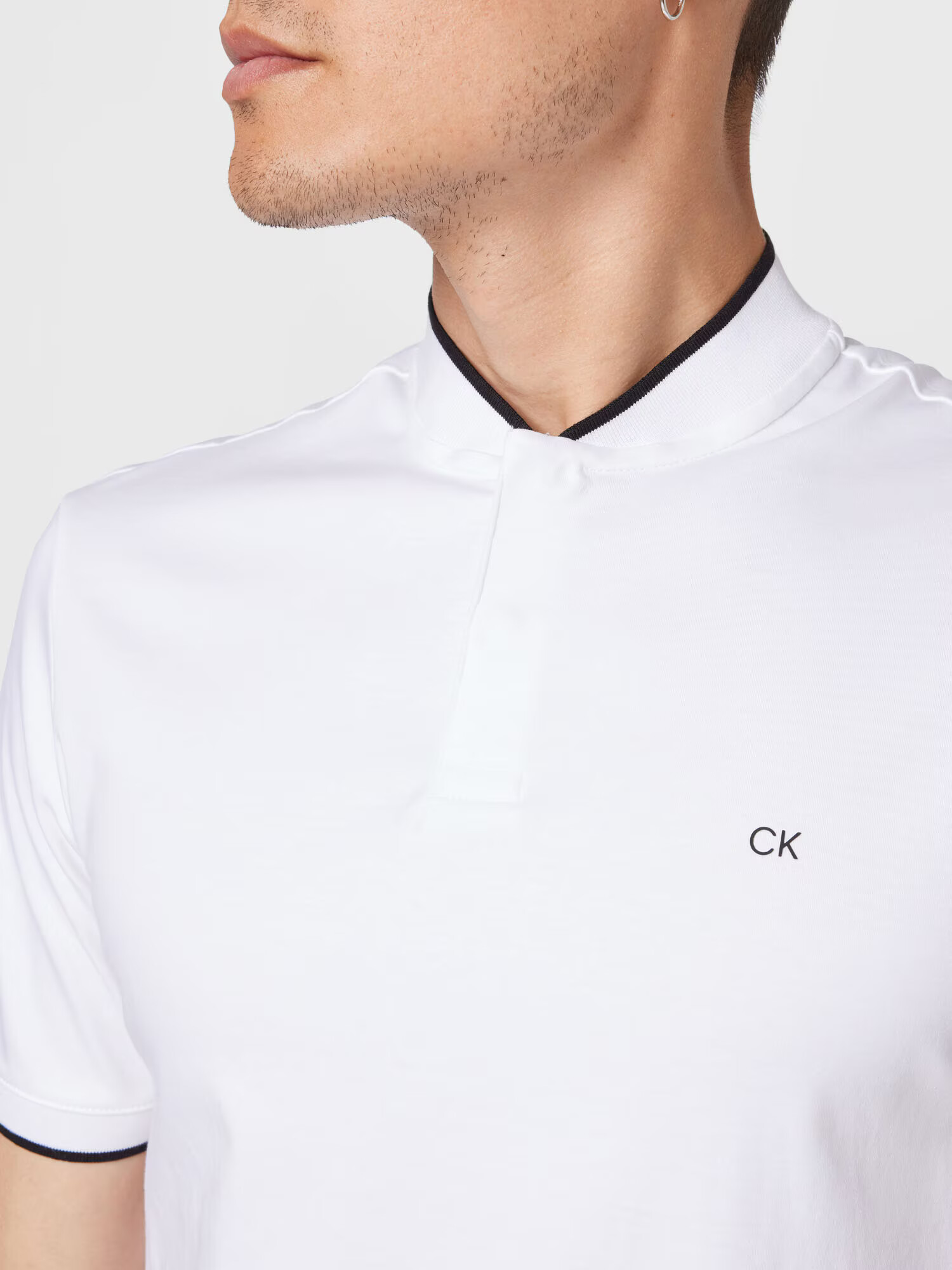 Calvin Klein Tričko čierna / biela - Pepit.sk