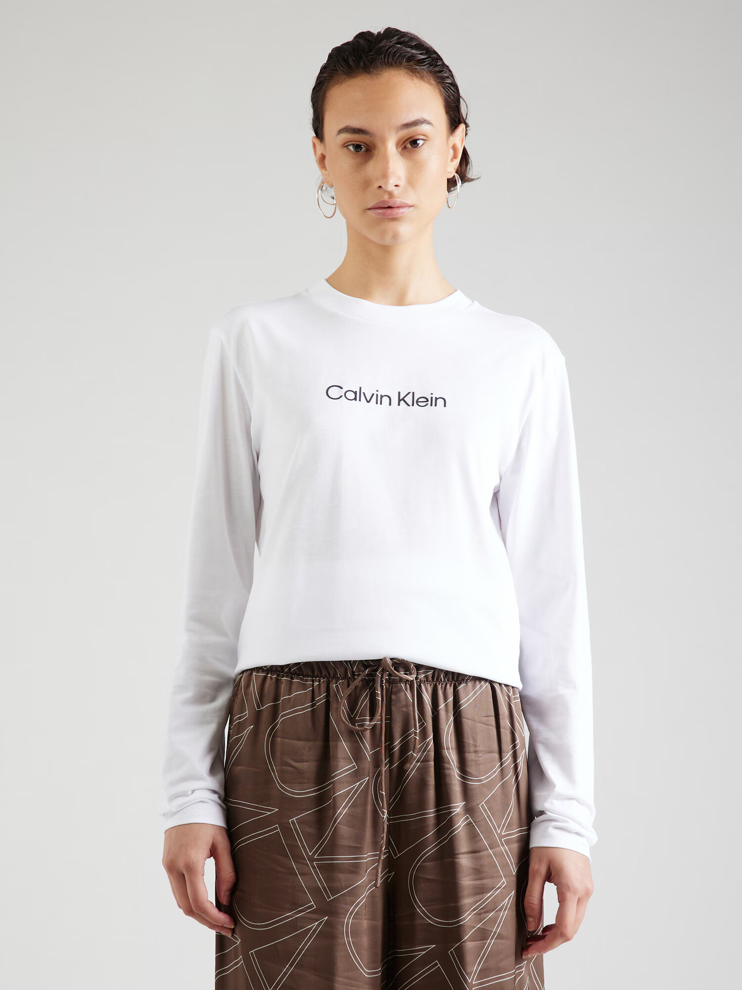 Calvin Klein Tričko čierna / biela - Pepit.sk