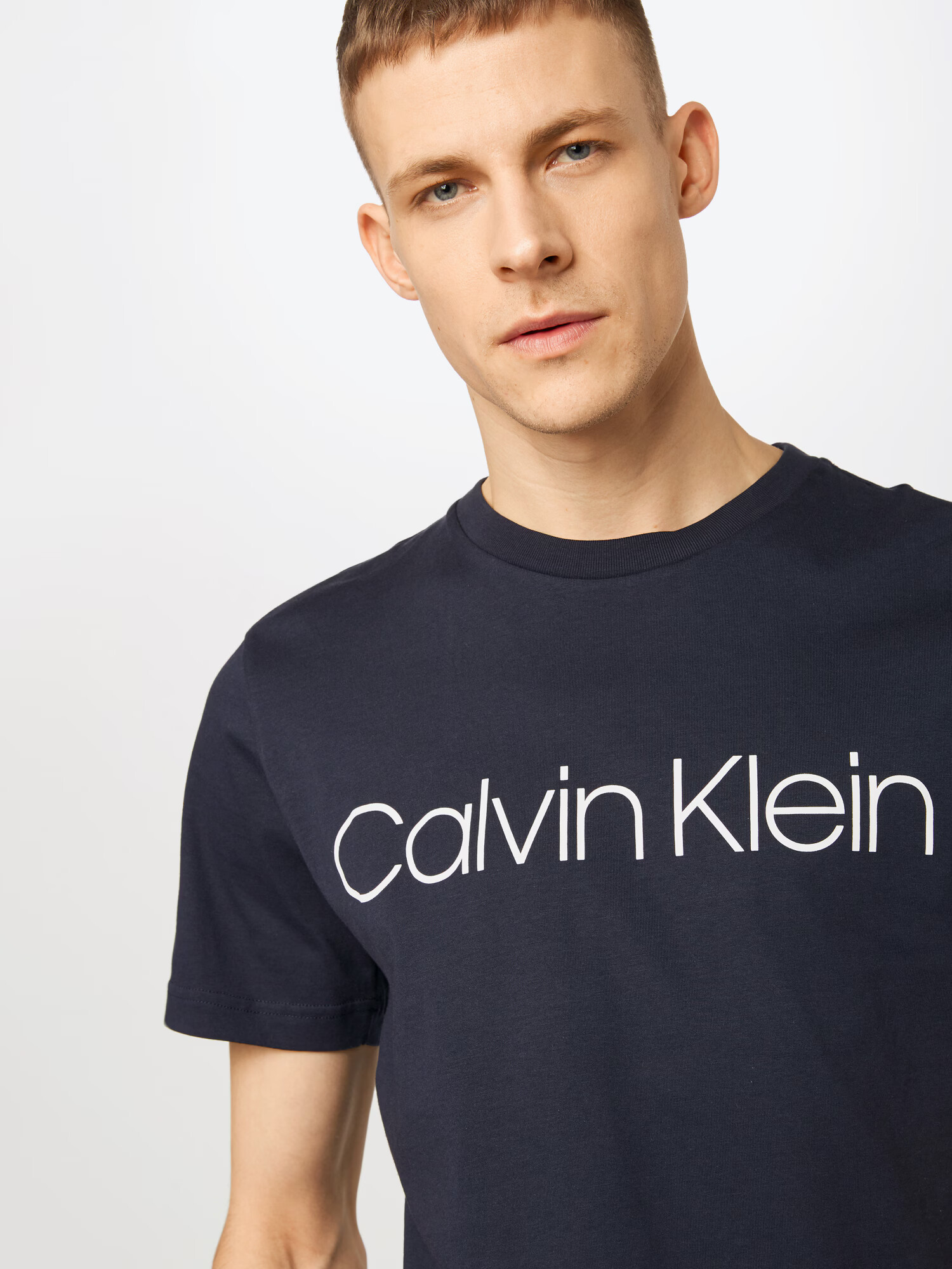 Calvin Klein Tričko námornícka modrá / biela - Pepit.sk