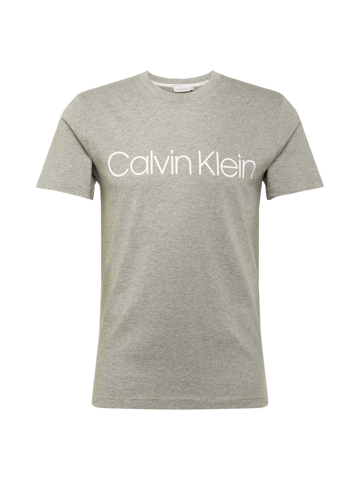 Calvin Klein Tričko sivá melírovaná / biela - Pepit.sk