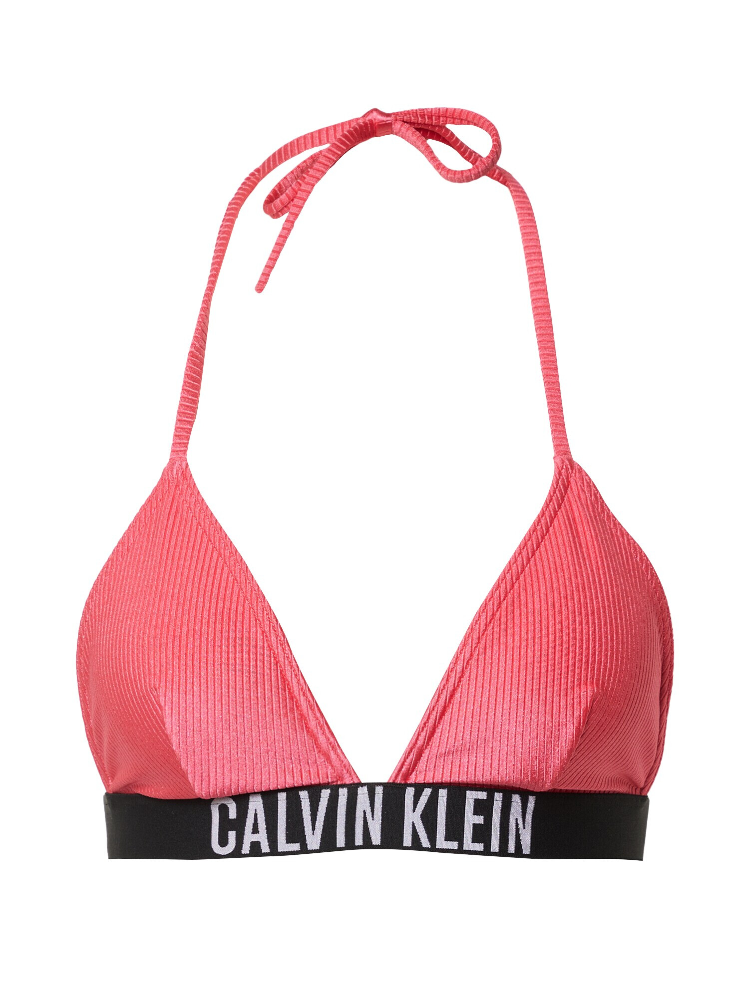 Calvin Klein Swimwear Bikinový top ružová / čierna / biela - Pepit.sk