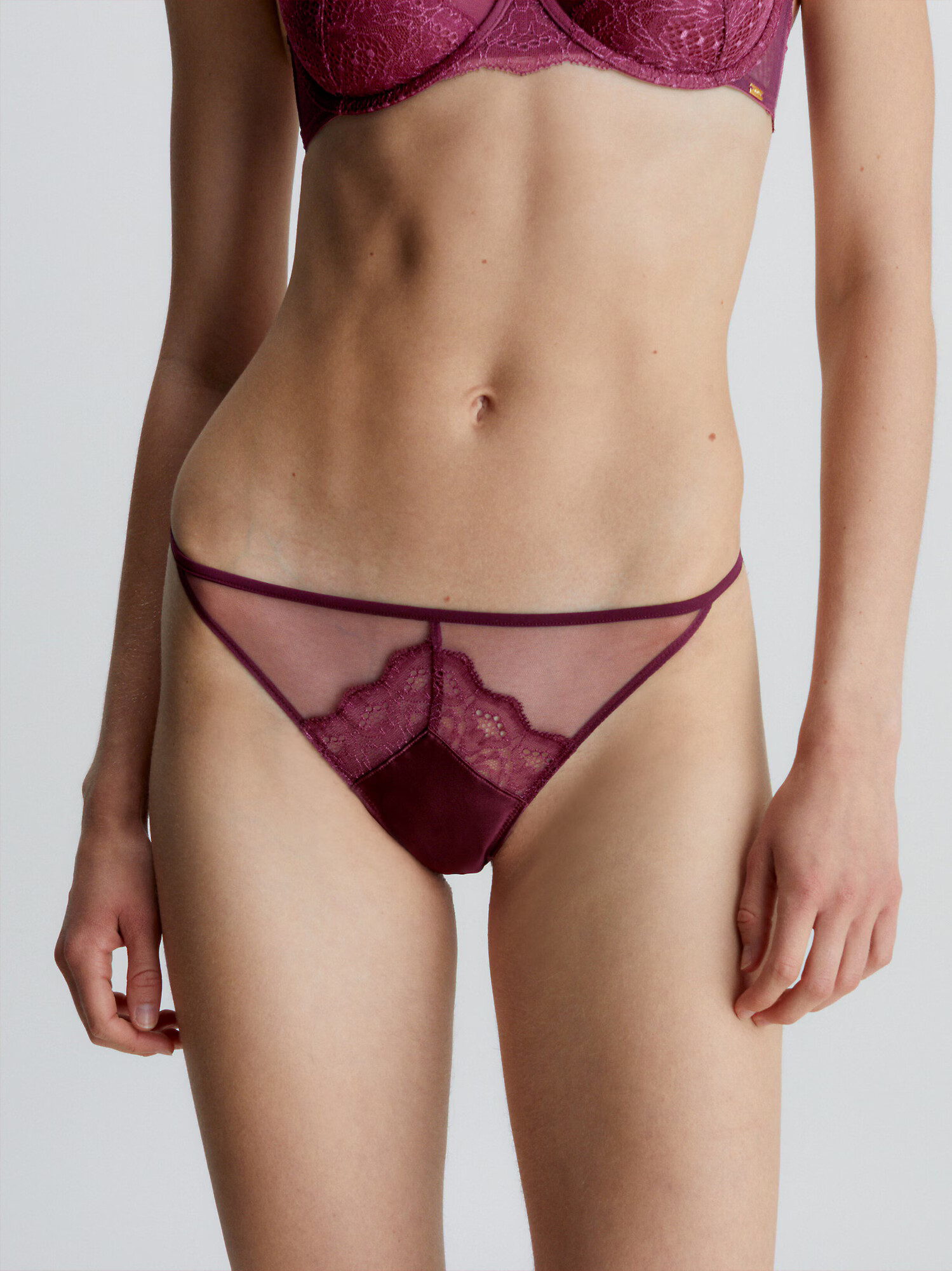 Calvin Klein Underwear Nohavičky burgundská - Pepit.sk