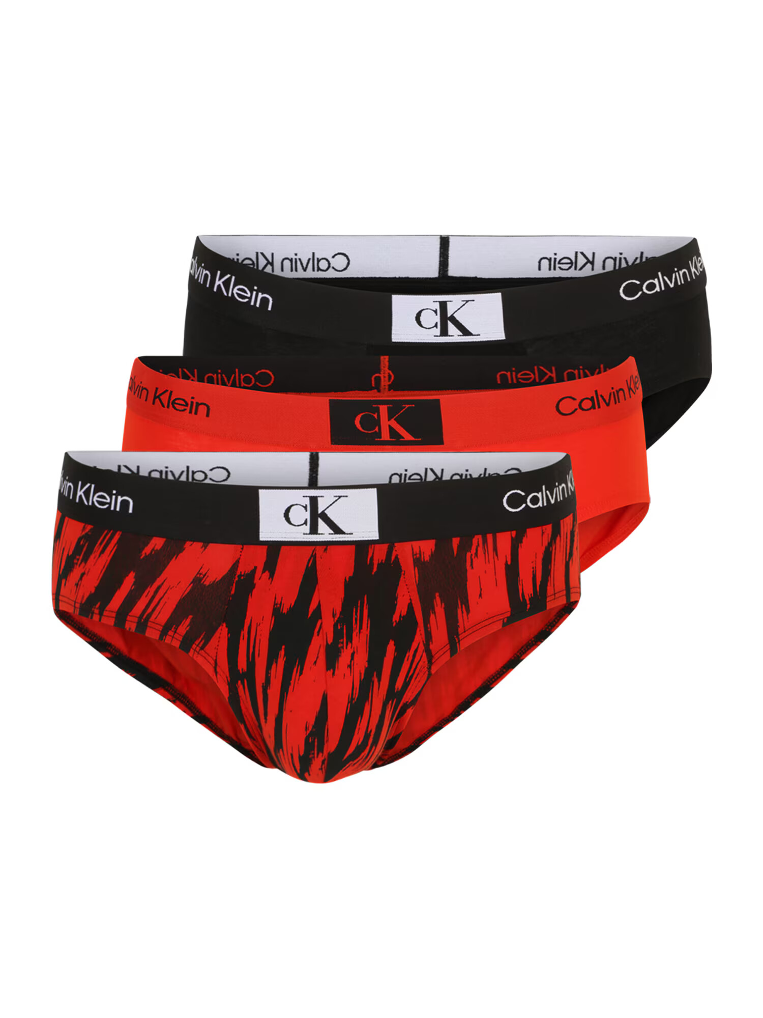 Calvin Klein Underwear Nohavičky červená / čierna / biela - Pepit.sk