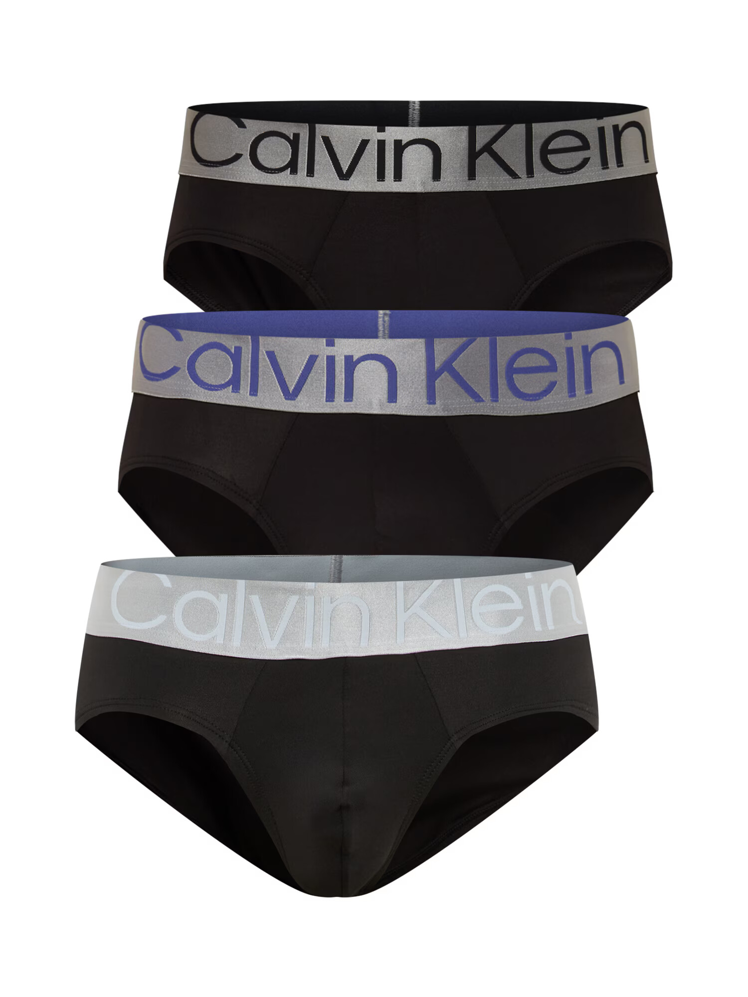 Calvin Klein Underwear Nohavičky striebornosivá / fialová / čierna / biela - Pepit.sk