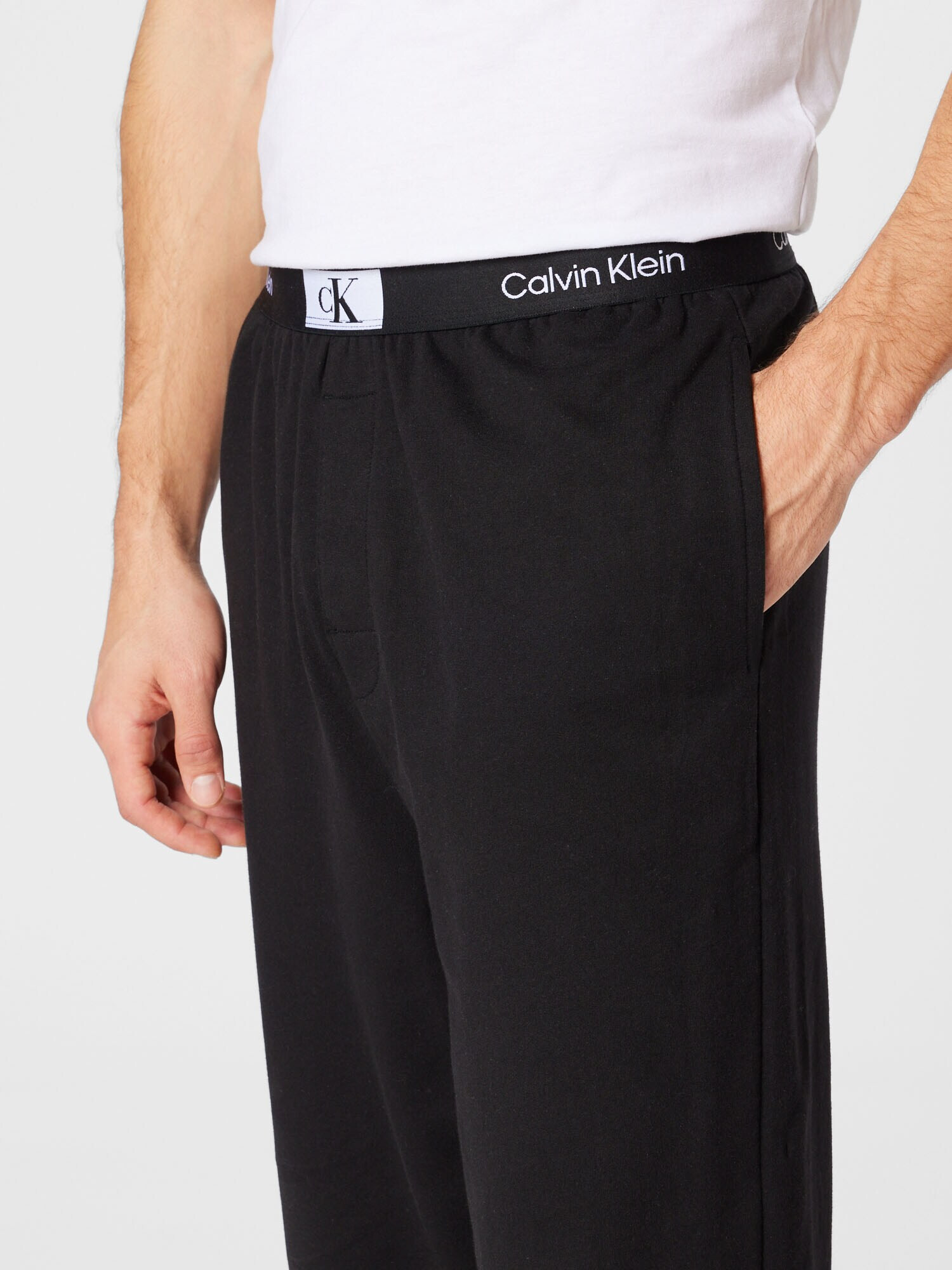 Calvin Klein Underwear Pyžamové nohavice čierna / biela - Pepit.sk